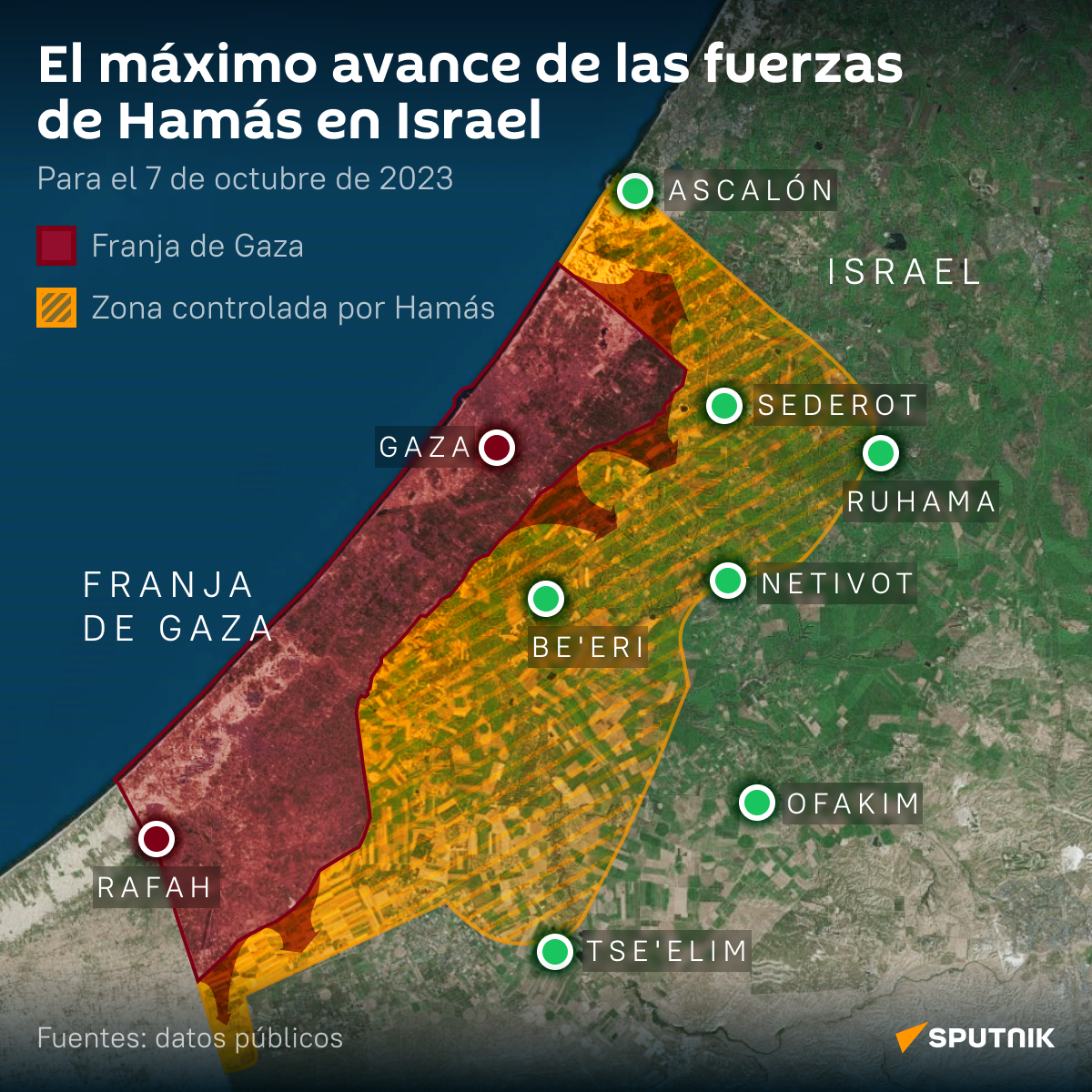 La escalada del conflicto entre Israel y Gaza - Sputnik Mundo