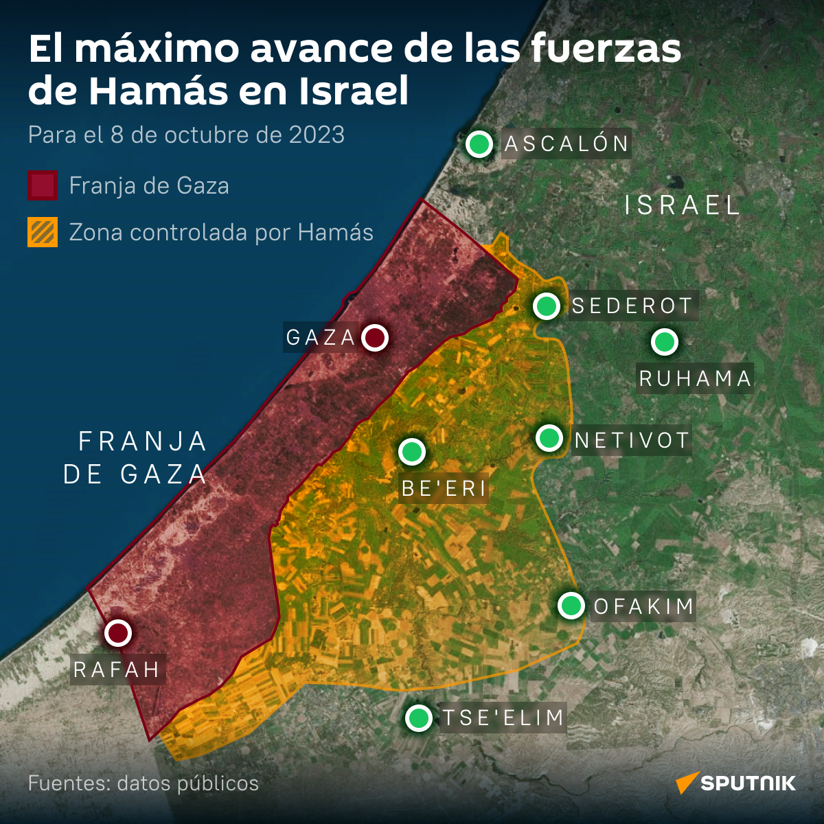 La escalada del conflicto entre Israel y Gaza - Sputnik Mundo