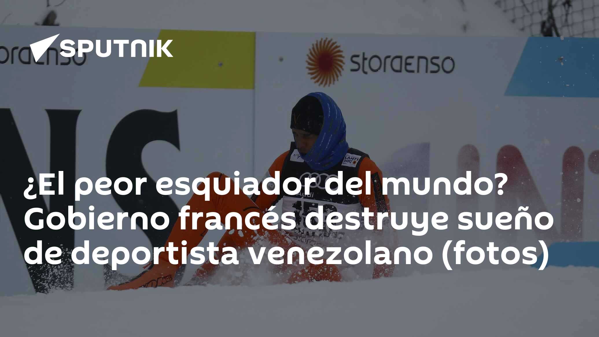 El peor esquiador del mundo? Gobierno francés destruye sueño de deportista  venezolano (fotos) - 23.02.2017, Sputnik Mundo