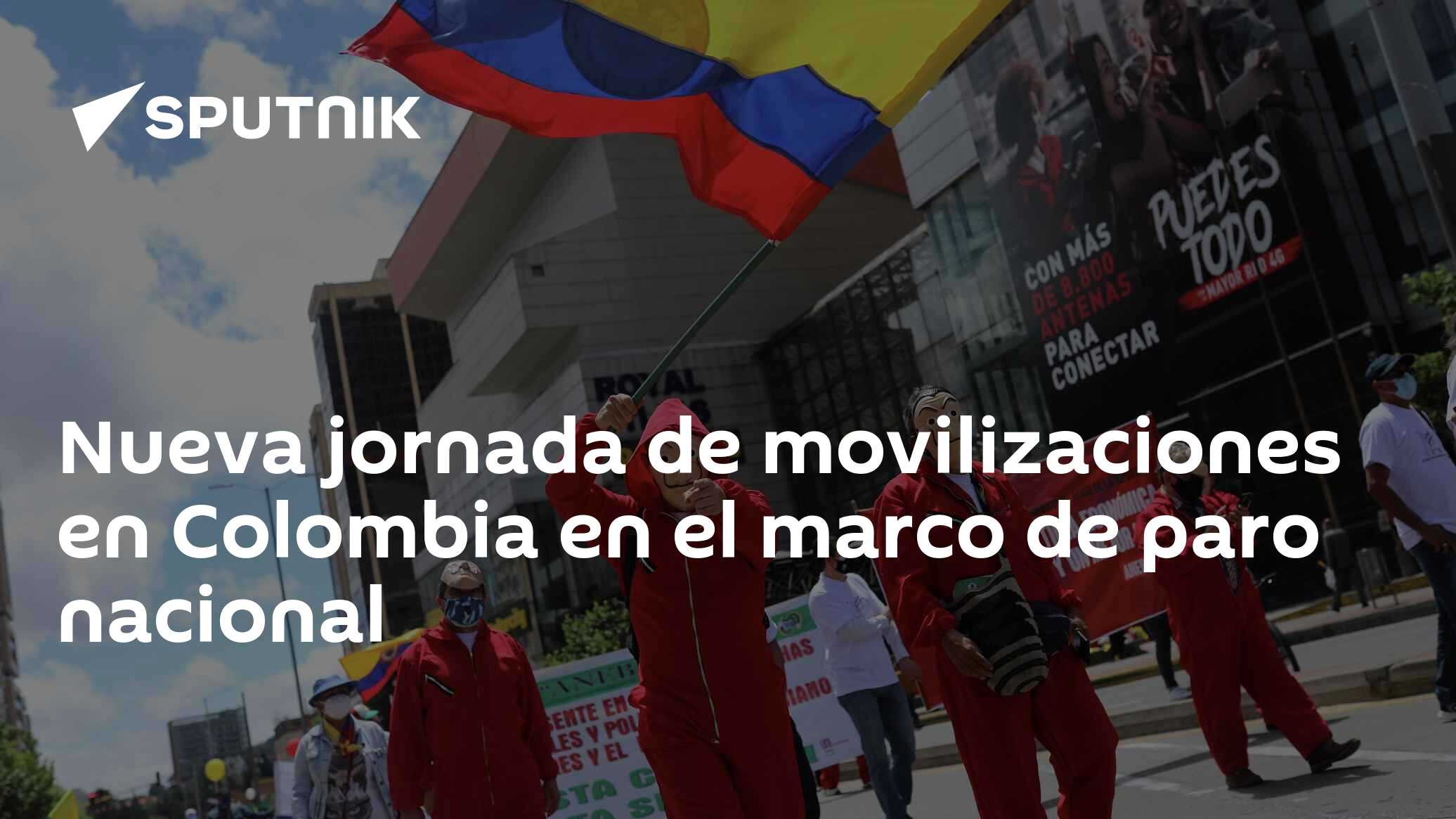 Nueva jornada de movilizaciones en Colombia en el marco de paro ...