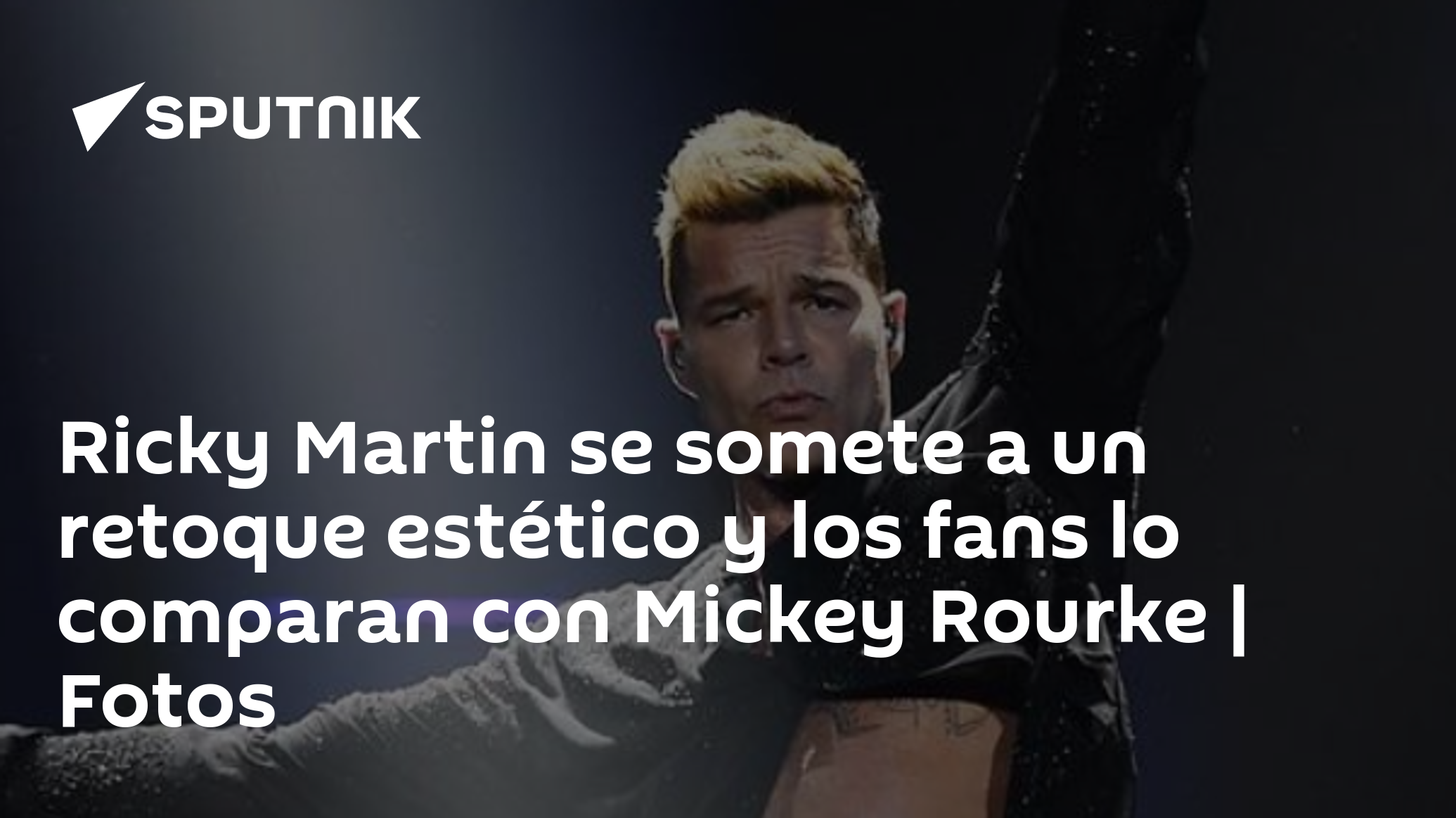 Ricky Martin se somete a un retoque estético y los fans lo comparan con ...