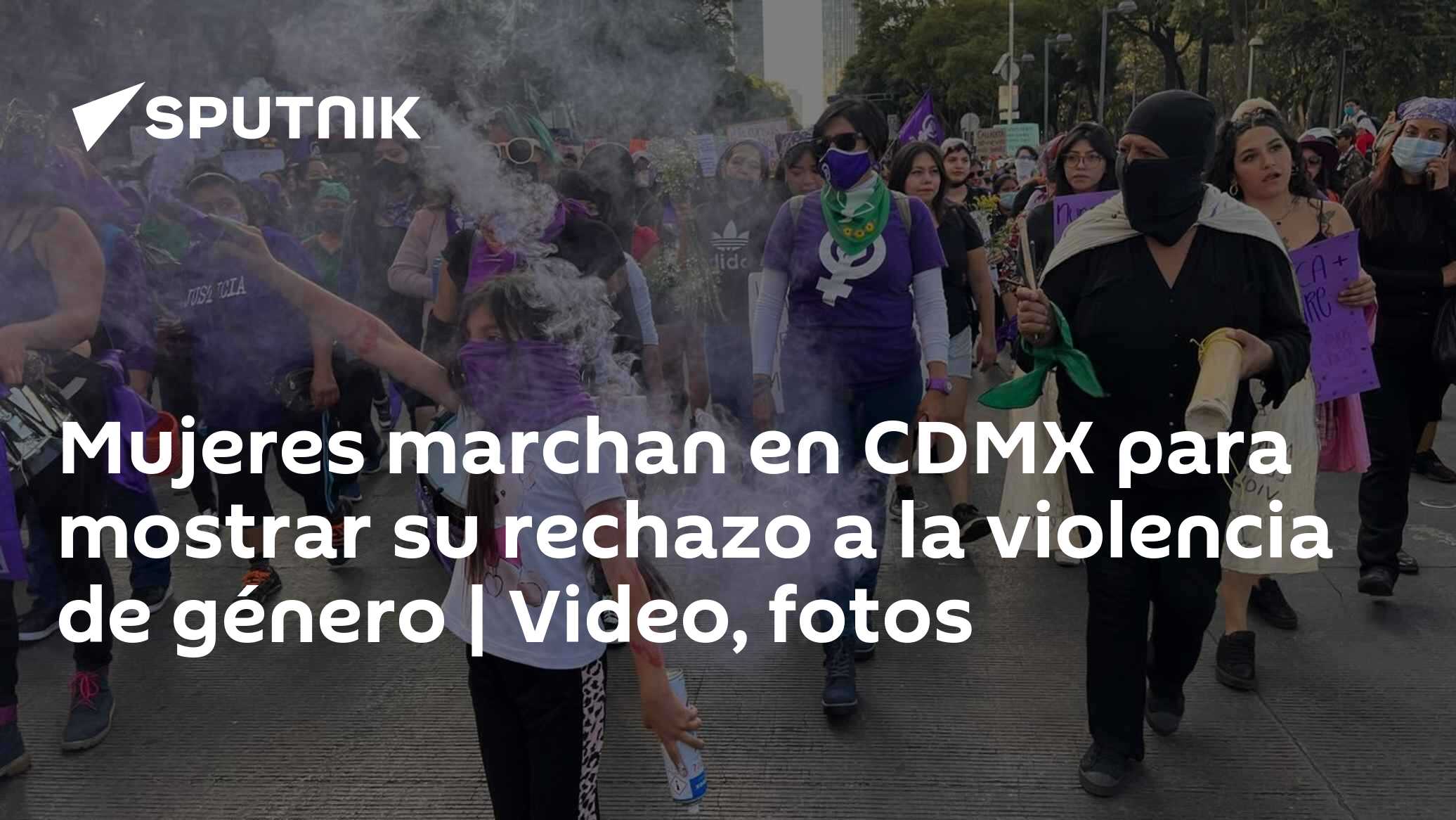Mujeres marchan en CDMX para mostrar su rechazo a la violencia de ...