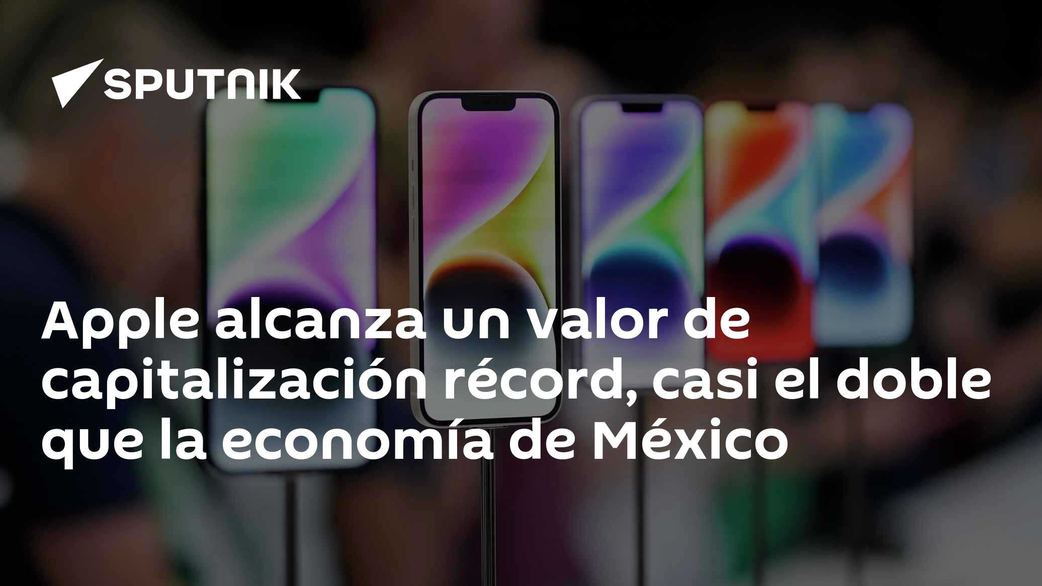 Apple alcanza un valor de capitalización récord, casi el doble que la ...