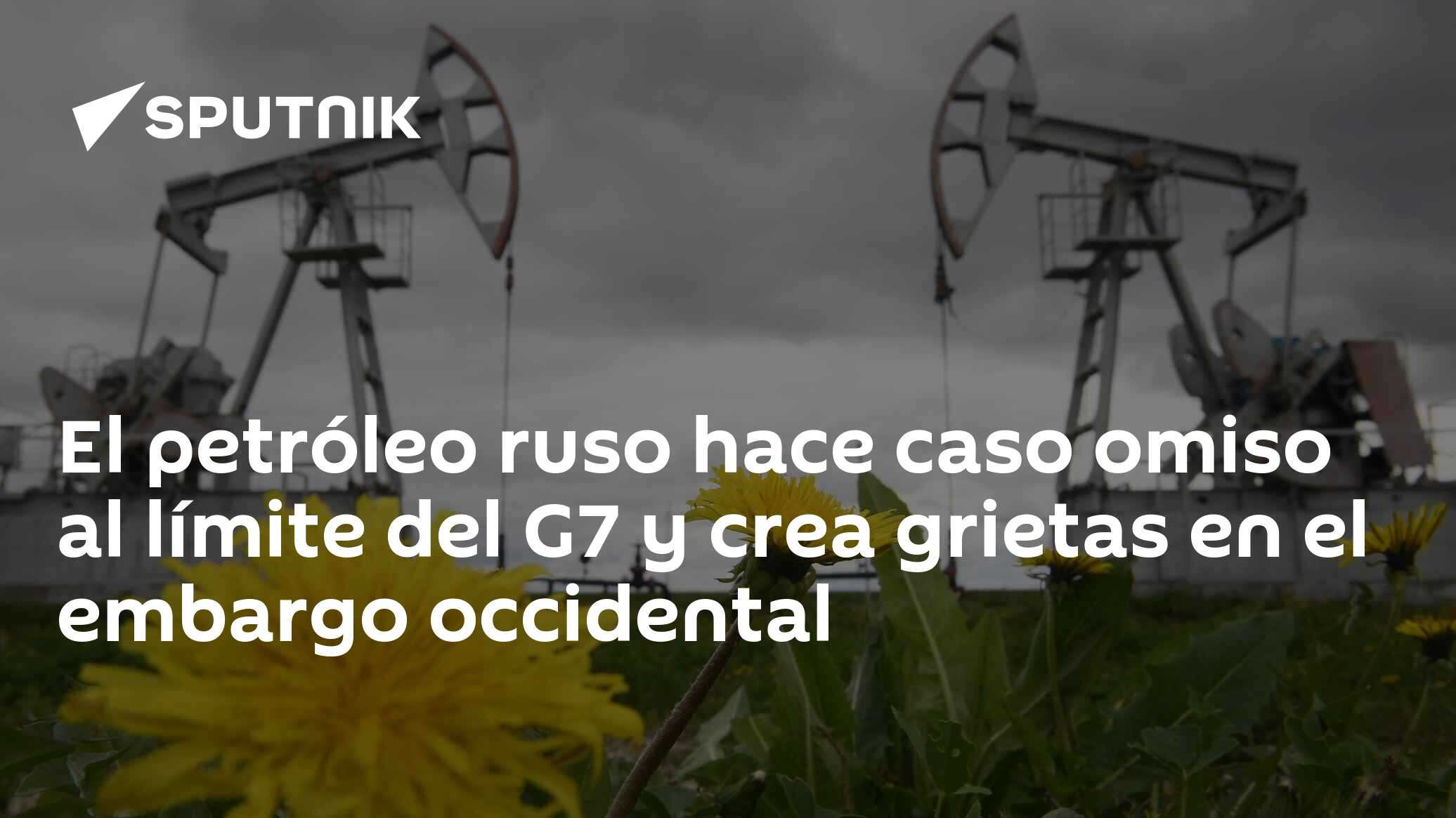 El petróleo ruso hace caso omiso al límite del G7 y crea grietas en el ...