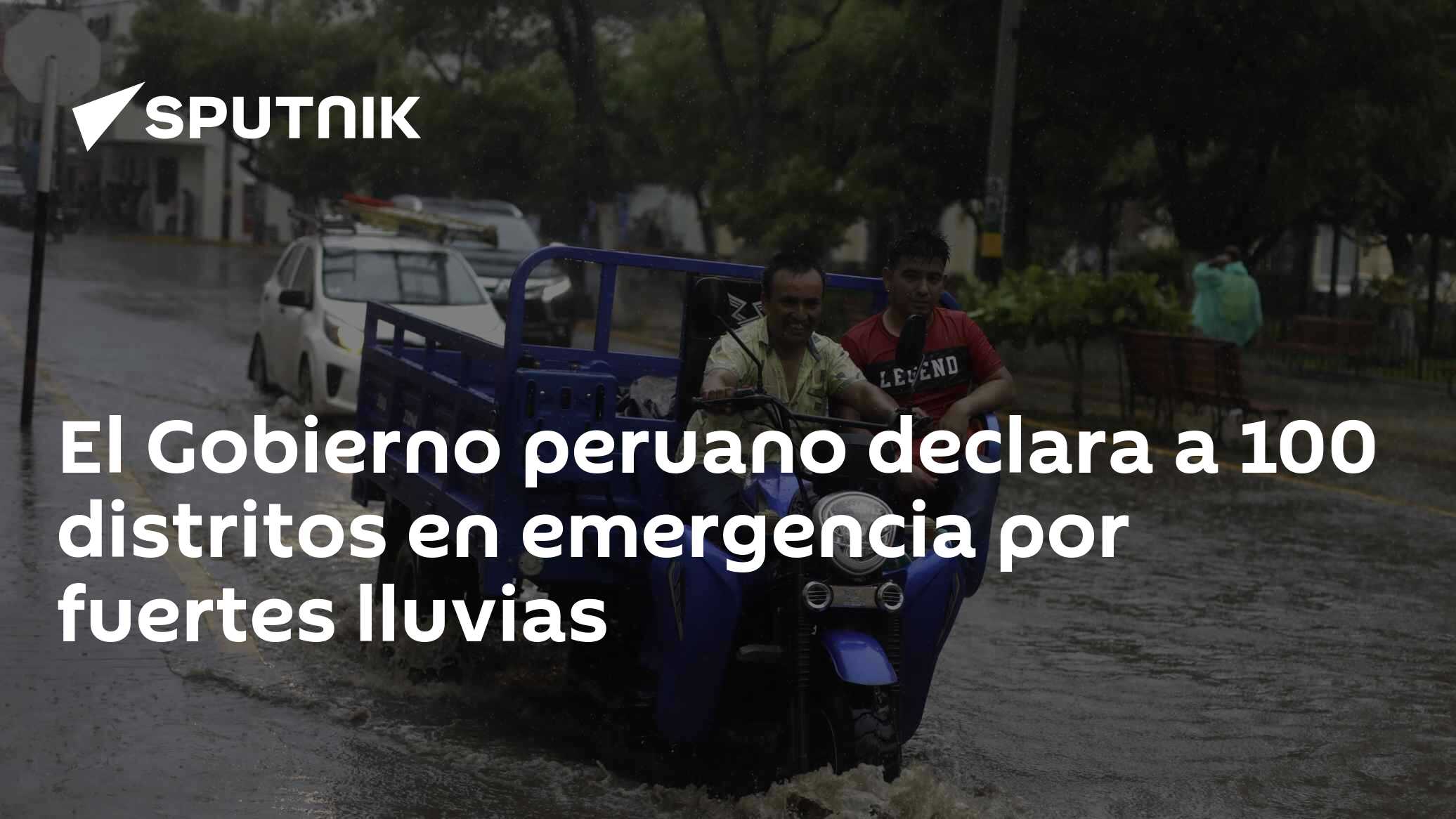 El Gobierno peruano declara a 100 distritos en emergencia por fuertes ...