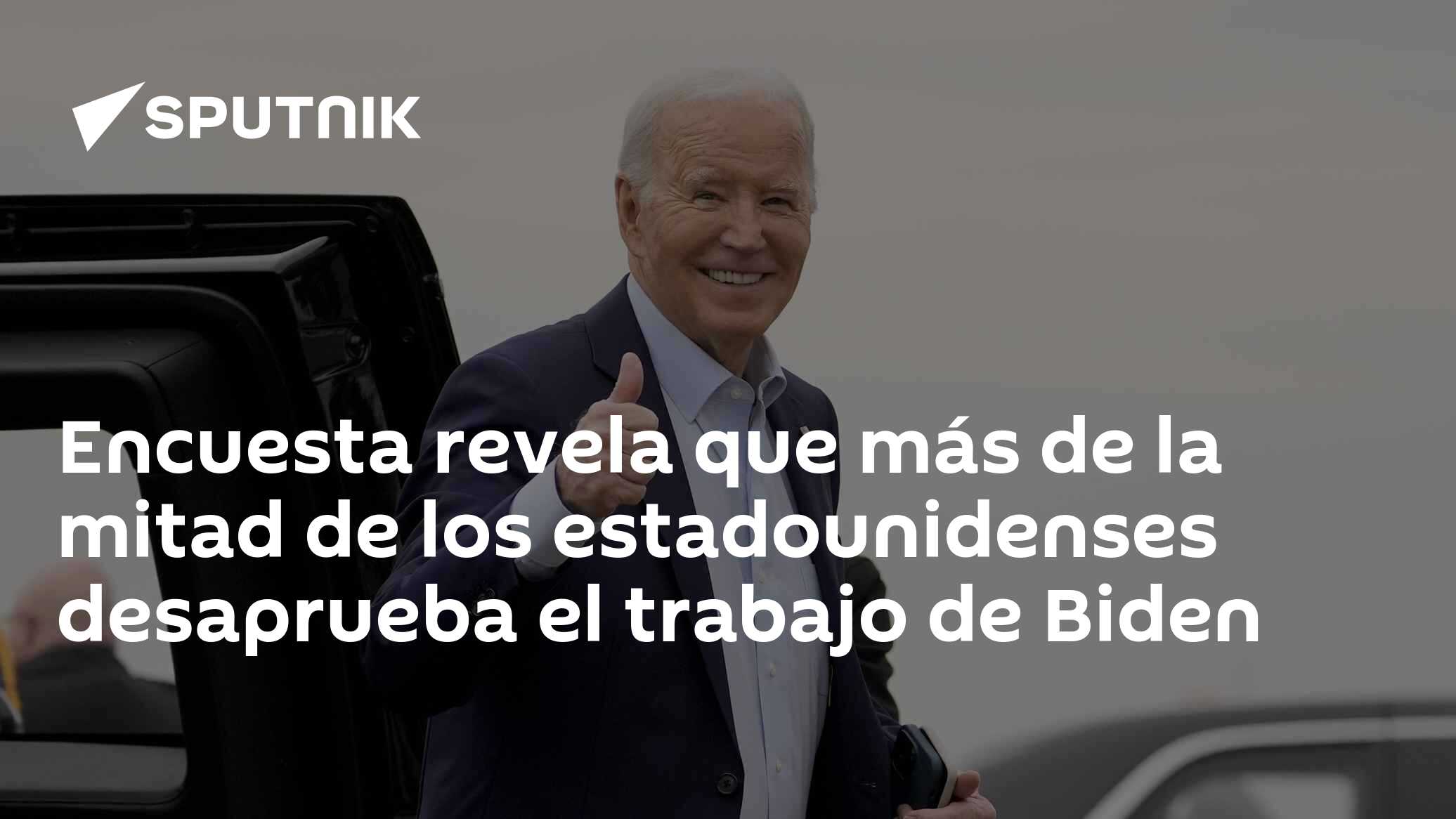 Encuesta revela que más de la mitad de los estadounidenses desaprueba ...