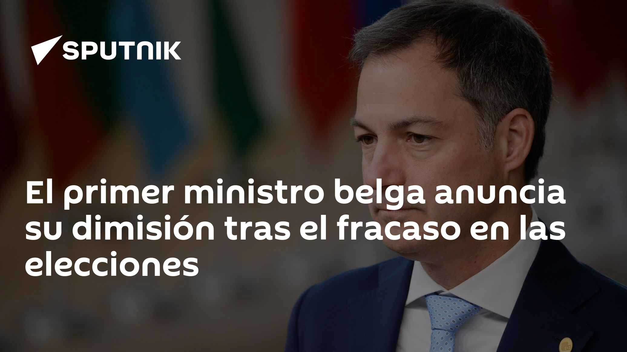 El primer ministro belga anuncia su dimisión tras el fracaso en las ...