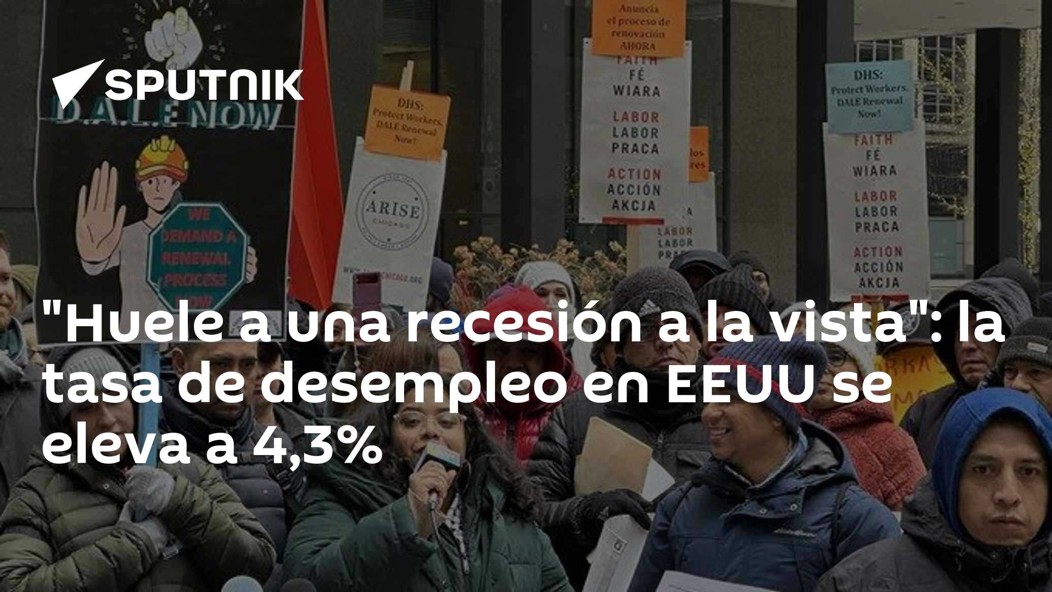 "Huele a una recesión a la vista": la tasa de desempleo en EEUU se ...