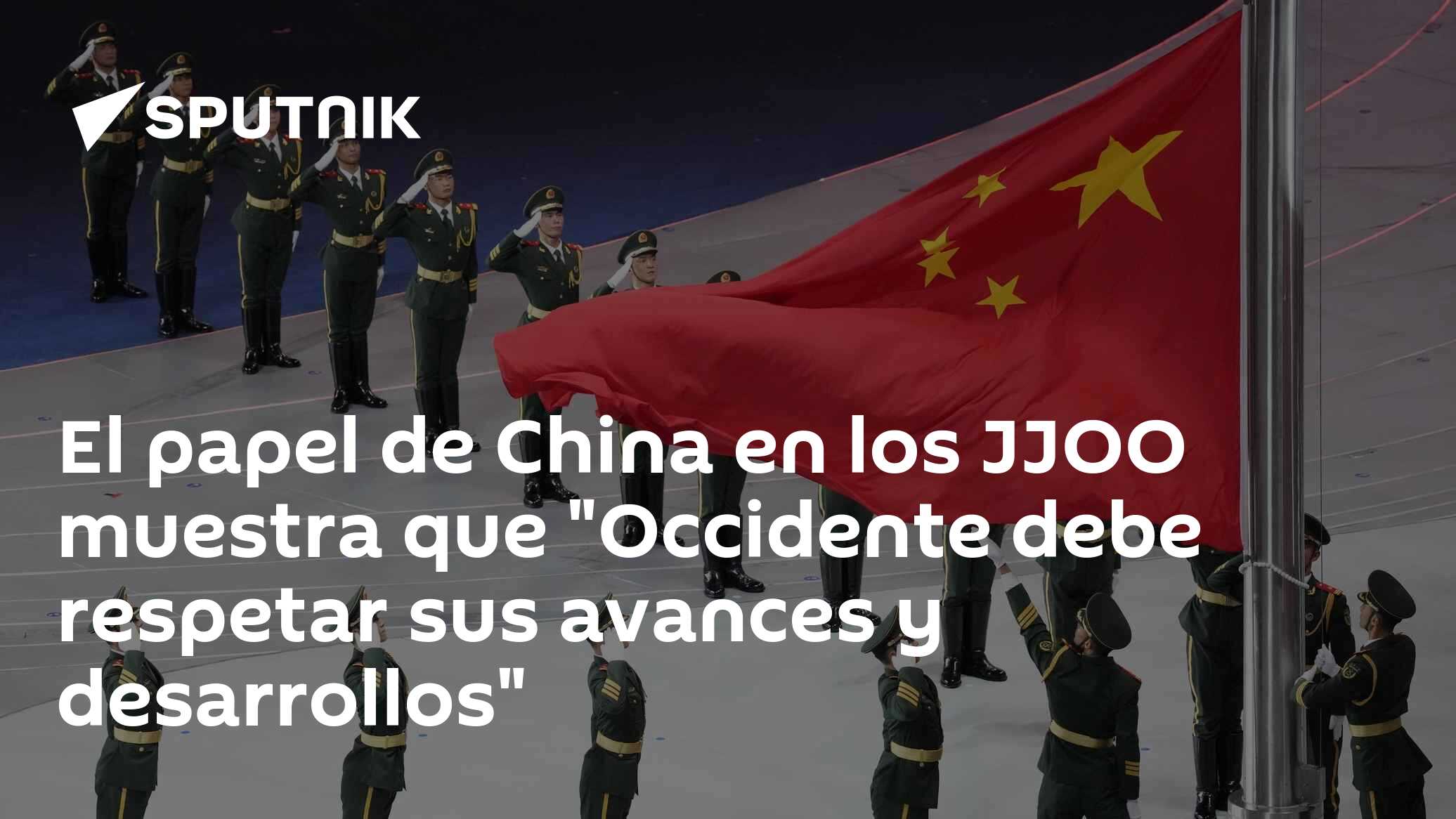 El papel de China en los JJOO muestra que "Occidente debe respetar sus ...