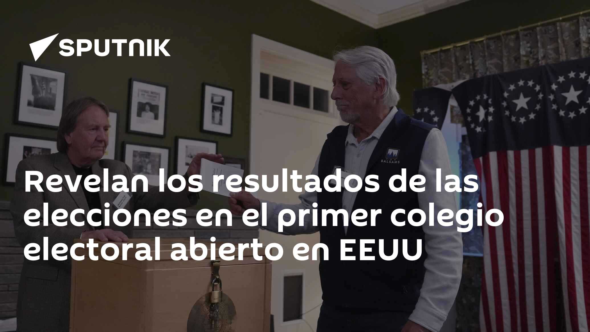 Revelan los resultados de las elecciones en el primer colegio electoral