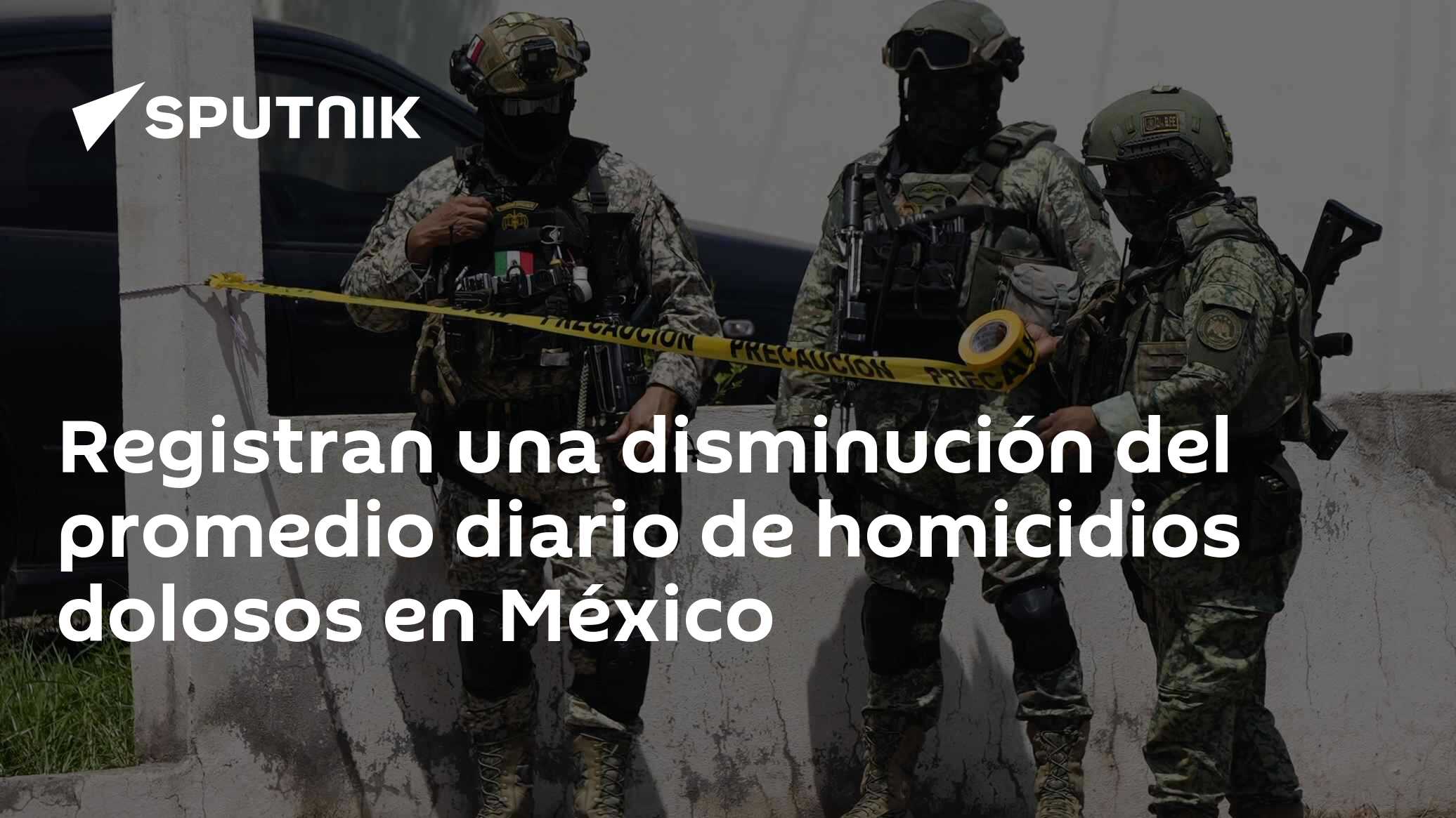 Registran una disminución del promedio diario de homicidios dolosos en ...
