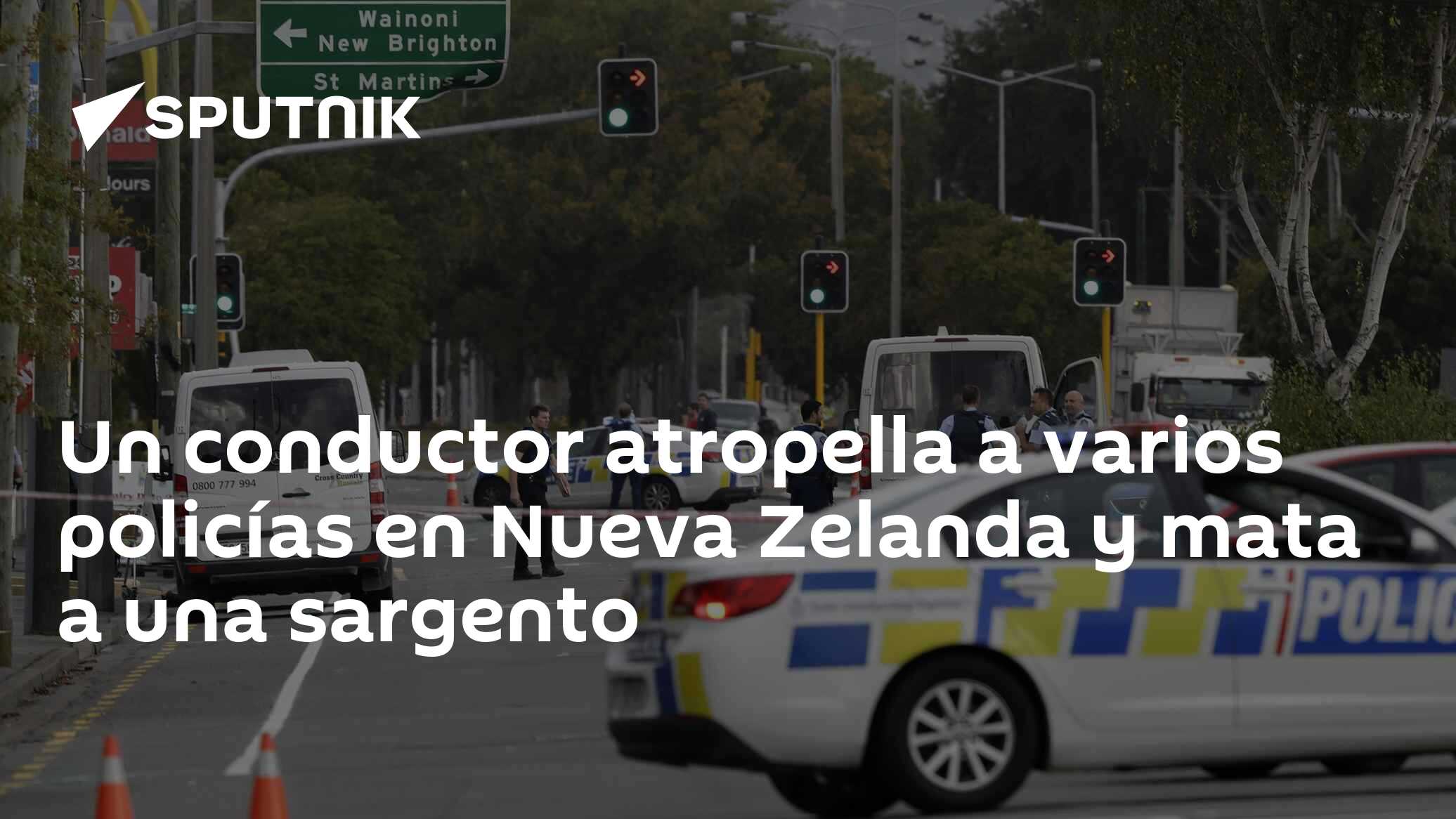 Un conductor atropella a varios policías en Nueva Zelanda y mata a una ...