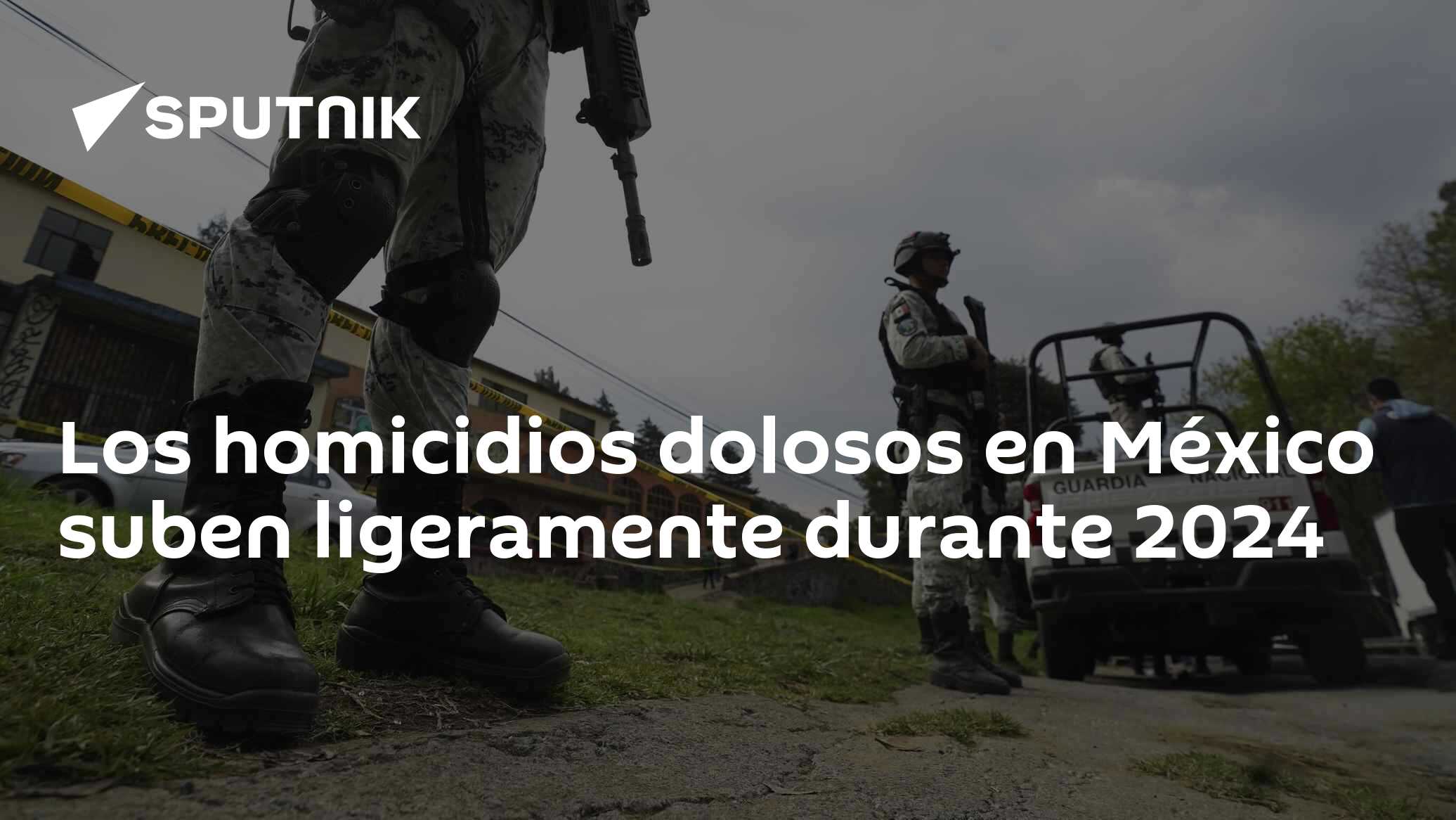 Los homicidios dolosos en México suben ligeramente durante 2024 - 09.01 ...