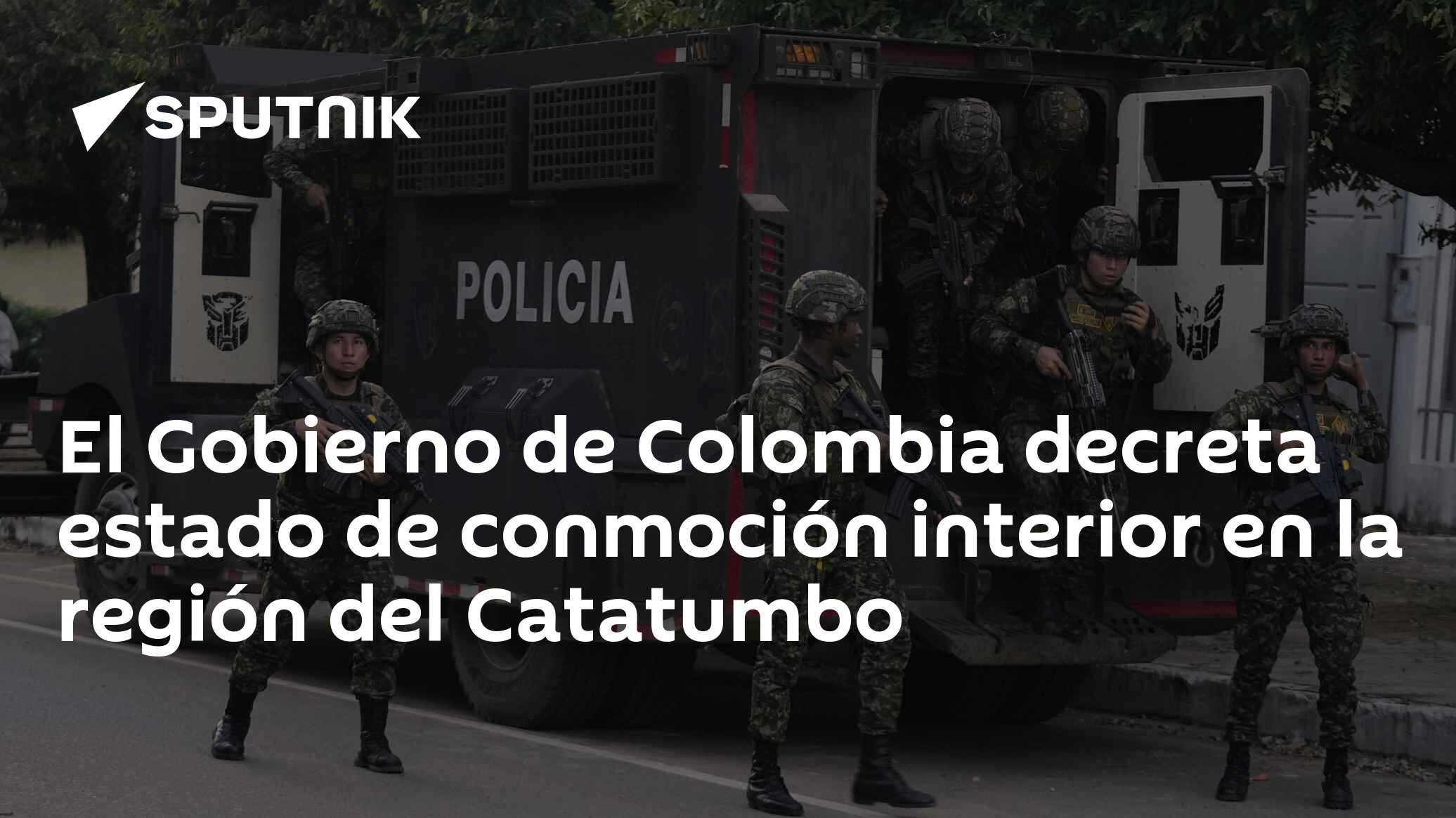 El Gobierno de Colombia decreta estado de conmoción interior en la ...