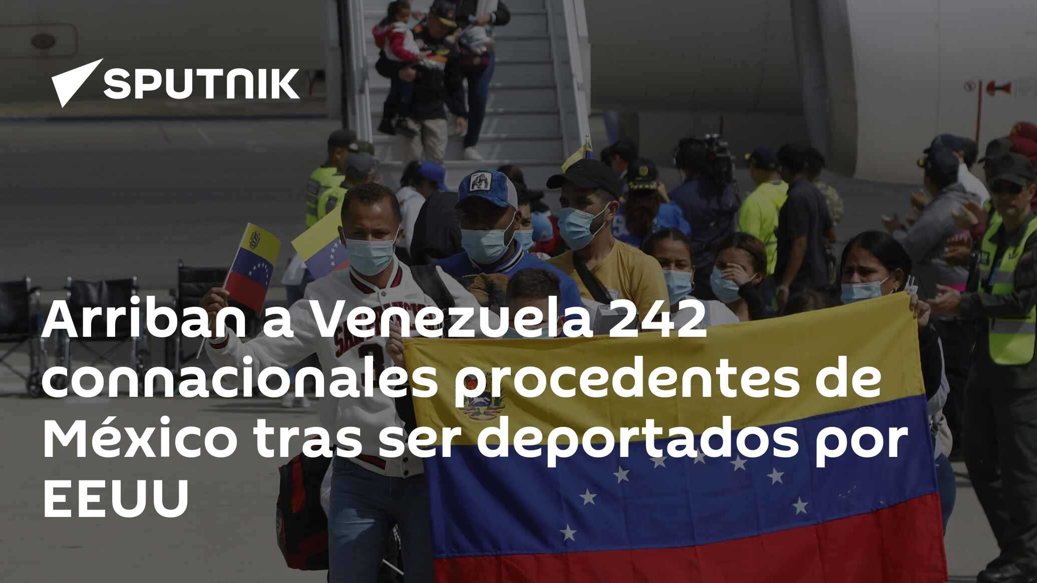 Imagen del artículo: Arriban a Venezuela 242 connacionales procedentes de México tras ser deportados por EEUU