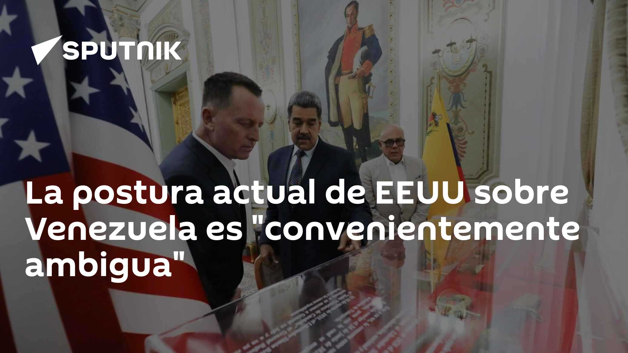 Imagen del artículo: La postura actual de EEUU sobre Venezuela es 'convenientemente ambigua'