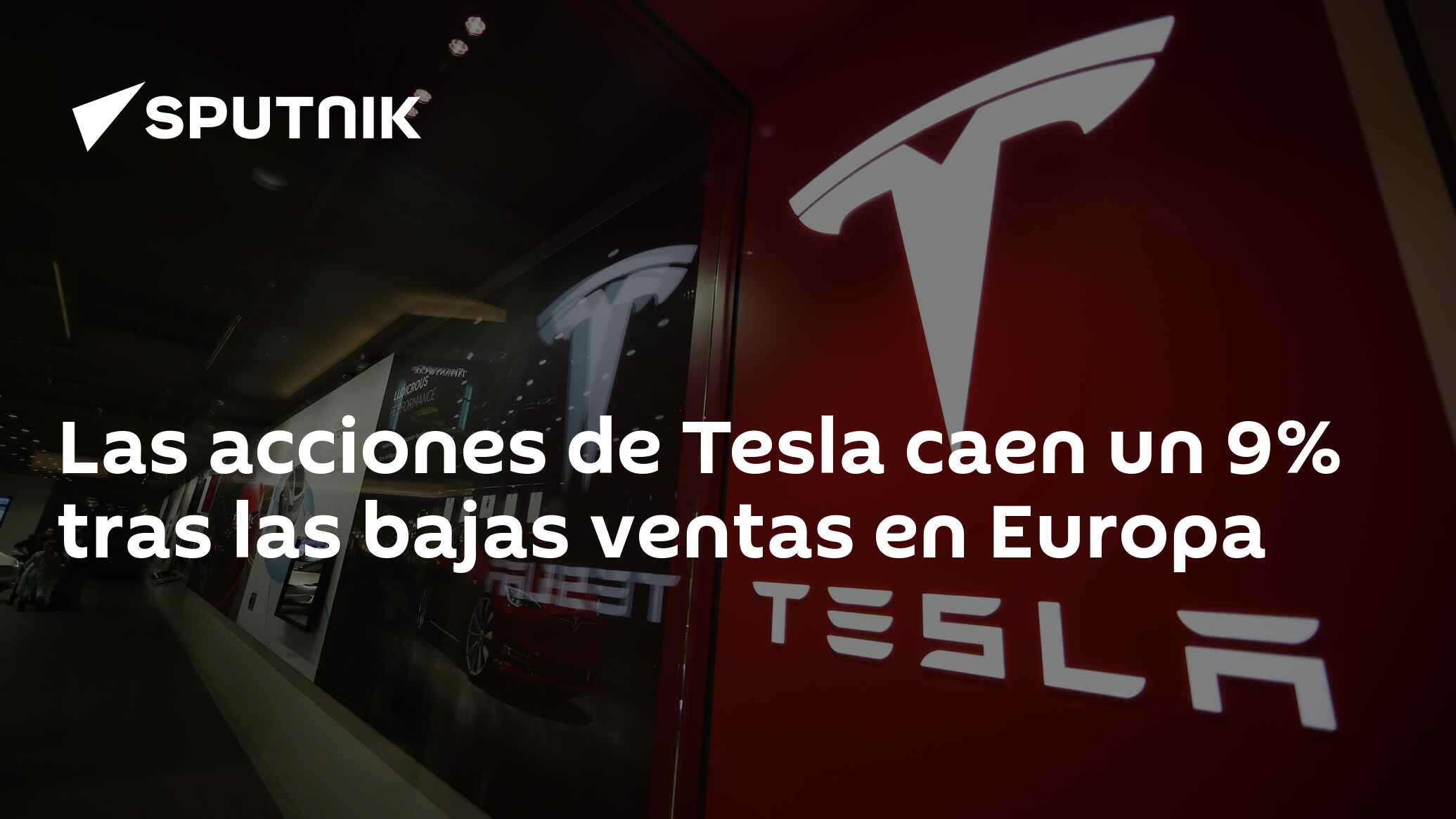 Imagen del artículo: Las acciones de Tesla caen un 9% tras las bajas ventas en Europa