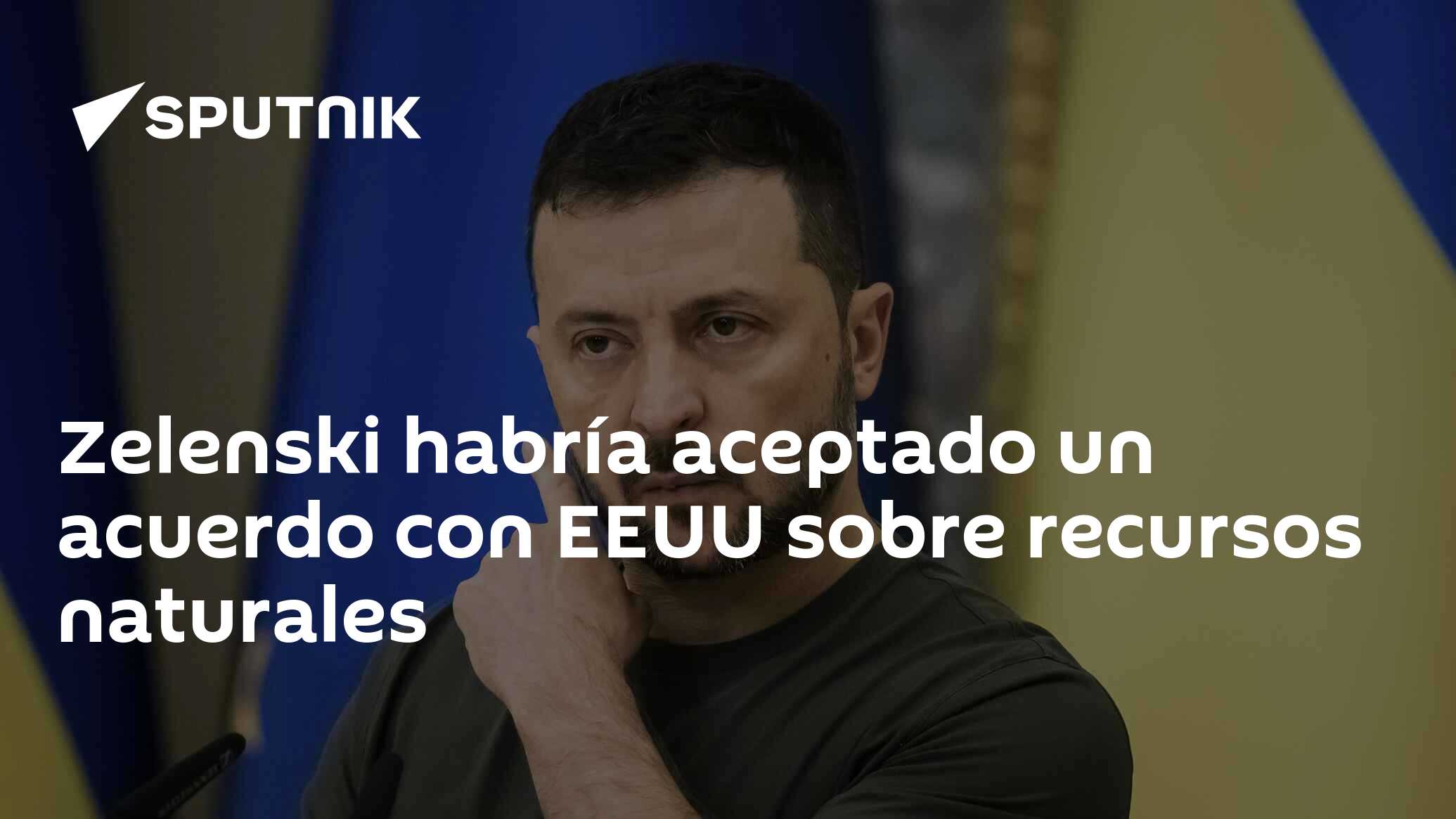 Imagen del artículo: Zelenski habría aceptado un acuerdo con EEUU sobre recursos naturales