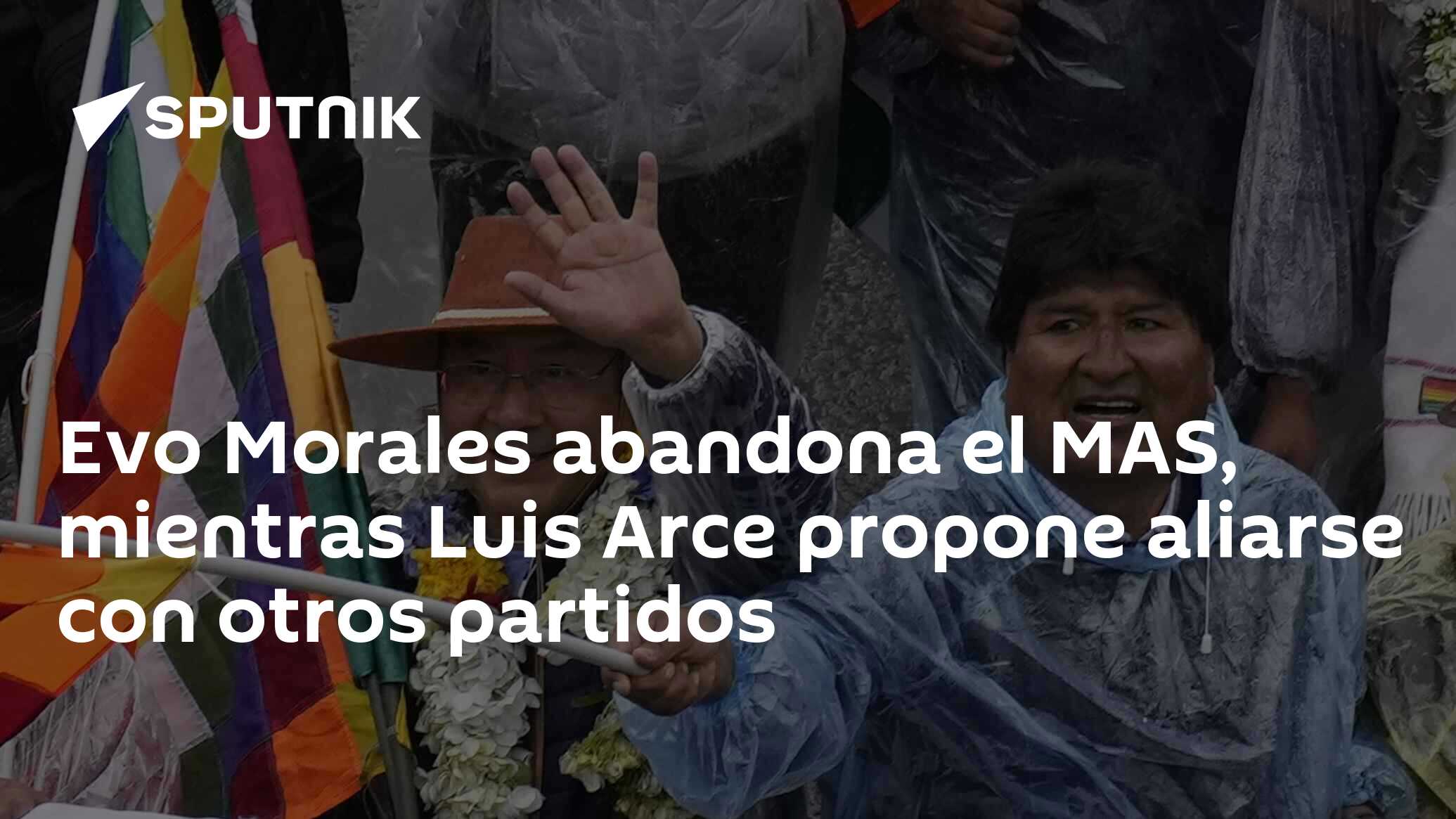 Imagen del artículo: Evo Morales abandona el MAS, mientras Luis Arce propone aliarse con otros partidos