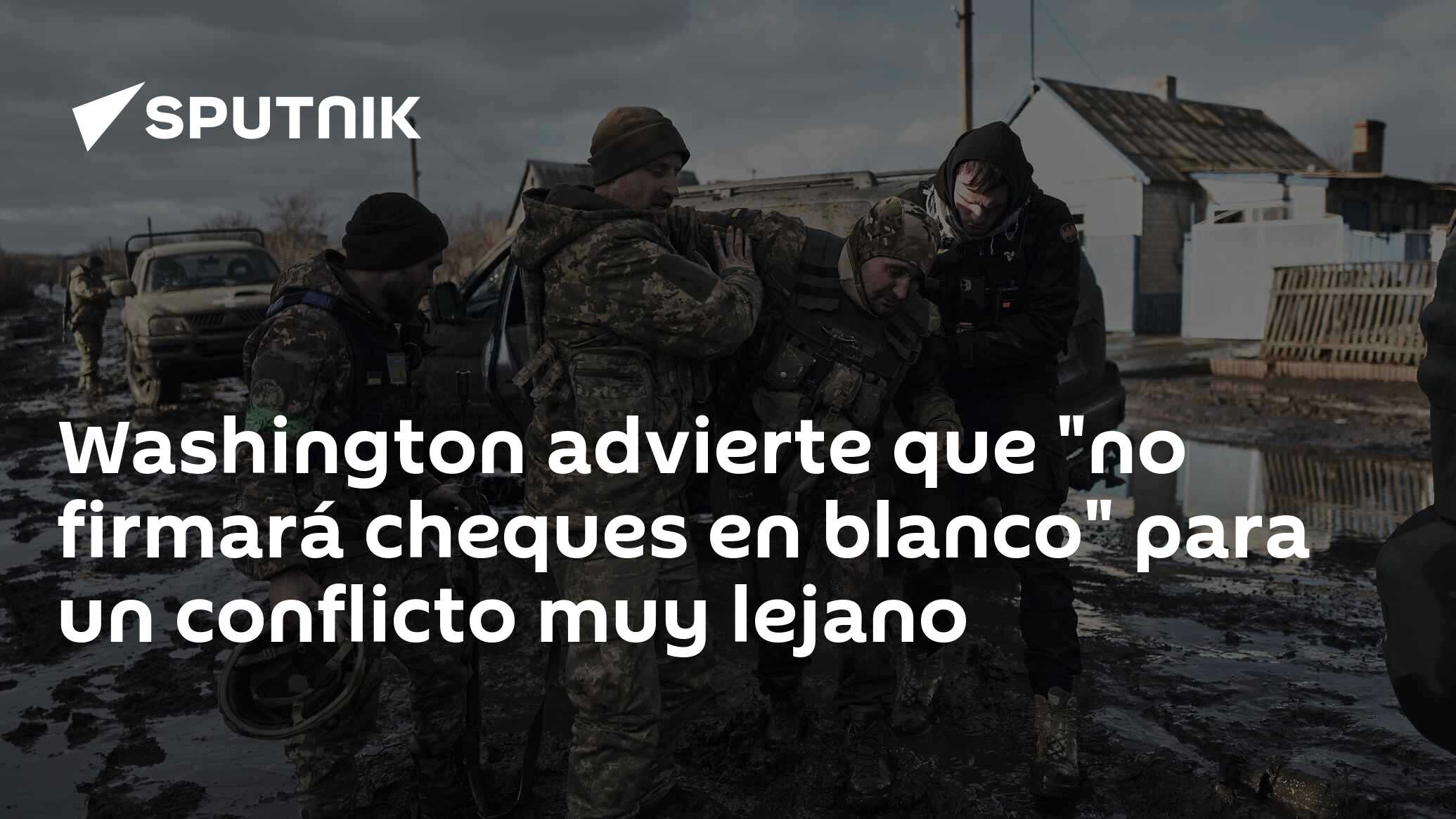 Imagen del artículo: Washington advierte que 'no firmará cheques en blanco' para un conflicto muy lejano