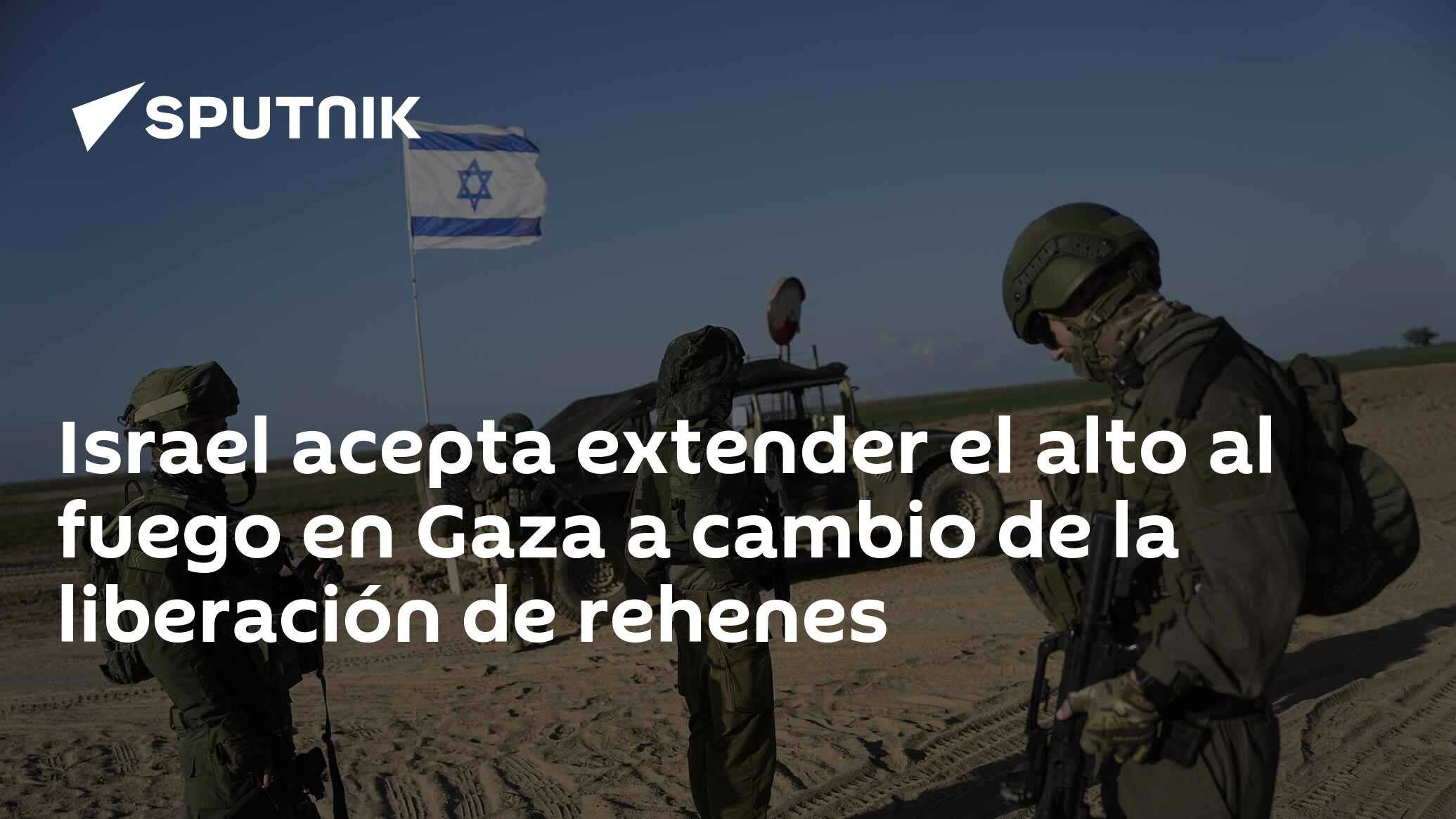 Imagen del artículo: Israel acepta extender el alto al fuego en Gaza a cambio de la liberación de rehenes