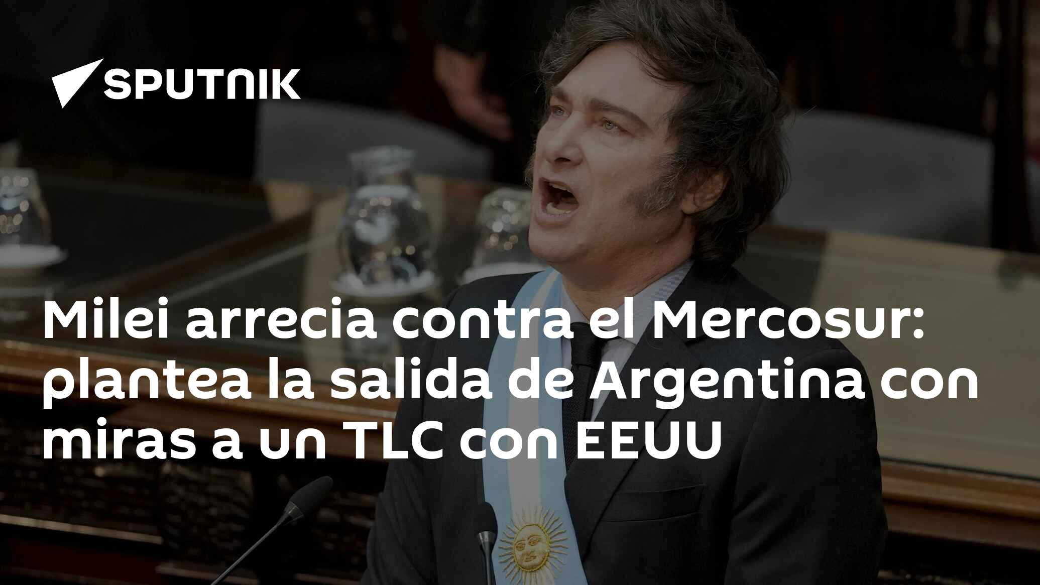 Imagen del artículo: Milei arrecia contra el Mercosur: plantea la salida de Argentina con miras a un TLC con EEUU