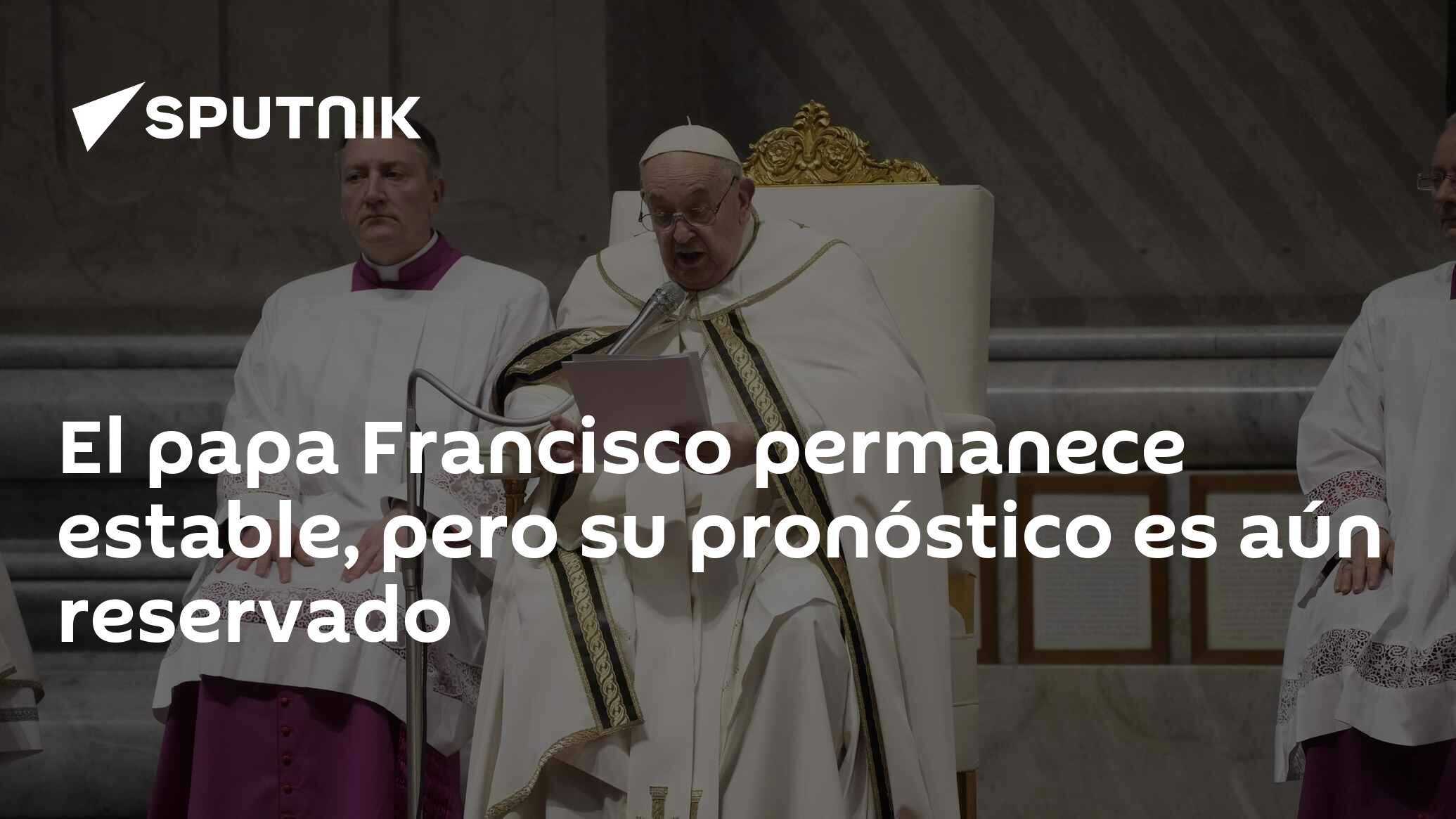 Imagen del artículo: El papa Francisco permanece estable, pero su pronóstico es aún reservado