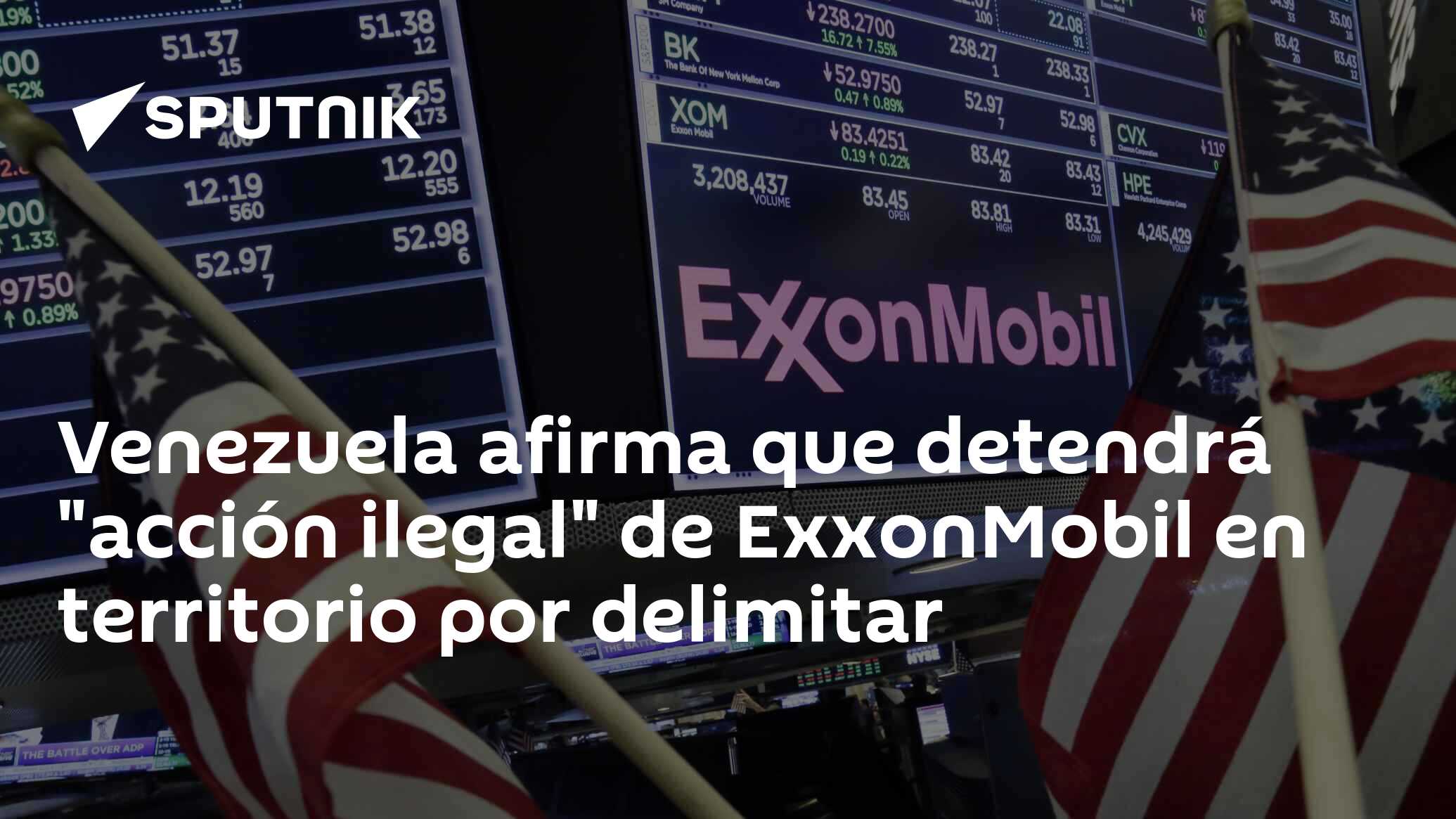 Imagen del artículo: Venezuela afirma que detendrá 'acción ilegal' de ExxonMobil en territorio por delimitar