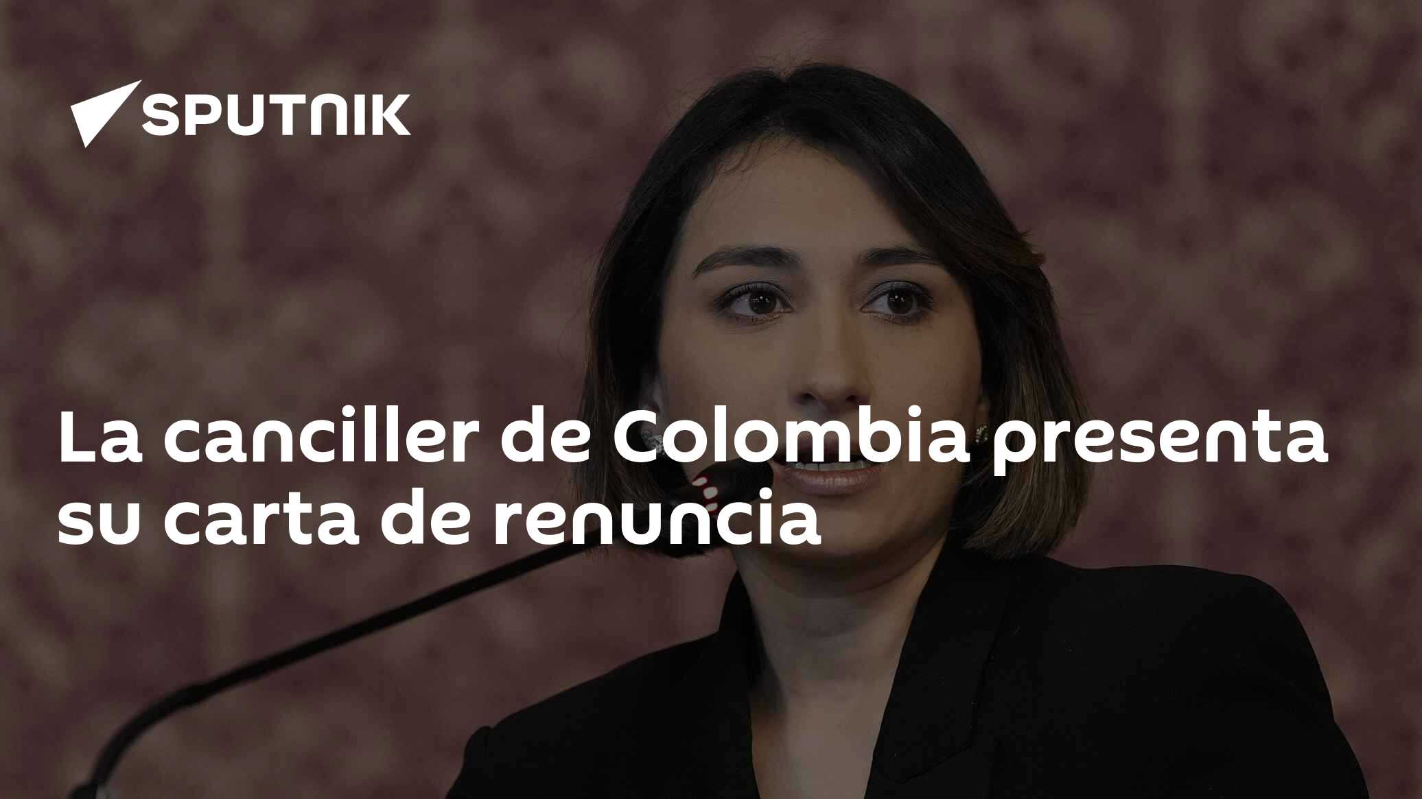 La canciller de Colombia presenta su carta de renuncia - 03.07.2025 ...