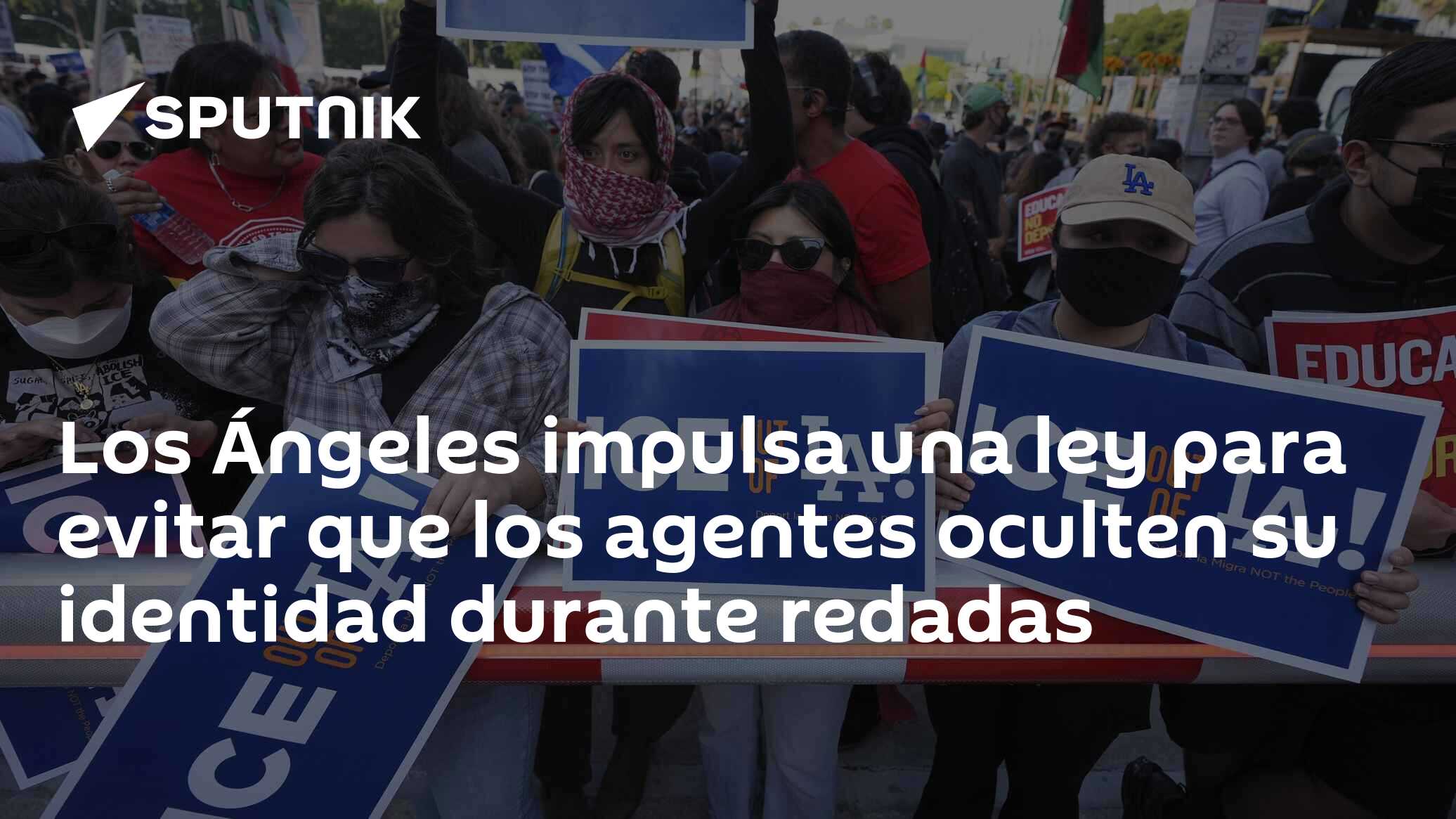 Imagen del artículo: Los Ángeles impulsa una ley para evitar que los agentes oculten su identidad durante redadas