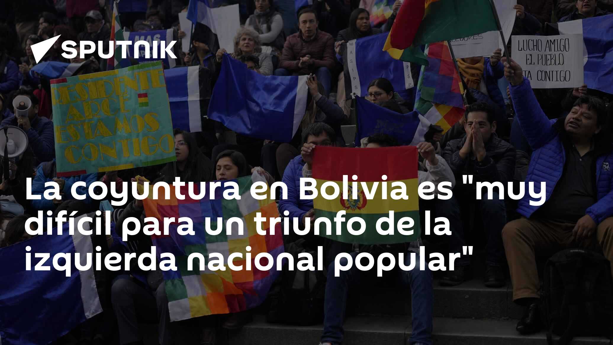 Imagen del artículo: La coyuntura en Bolivia es 'muy difícil para un triunfo de la izquierda nacional popular'