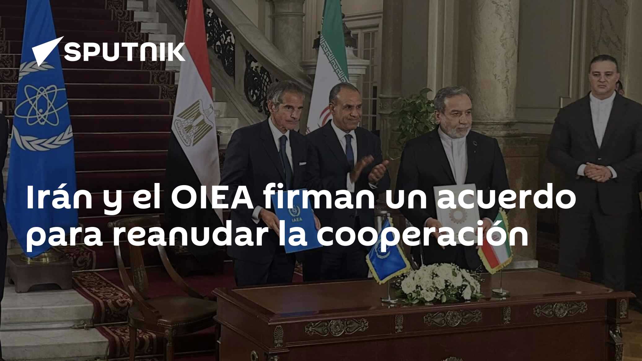 Irán y el OIEA firman un acuerdo para reanudar la cooperación - 09.09. ...