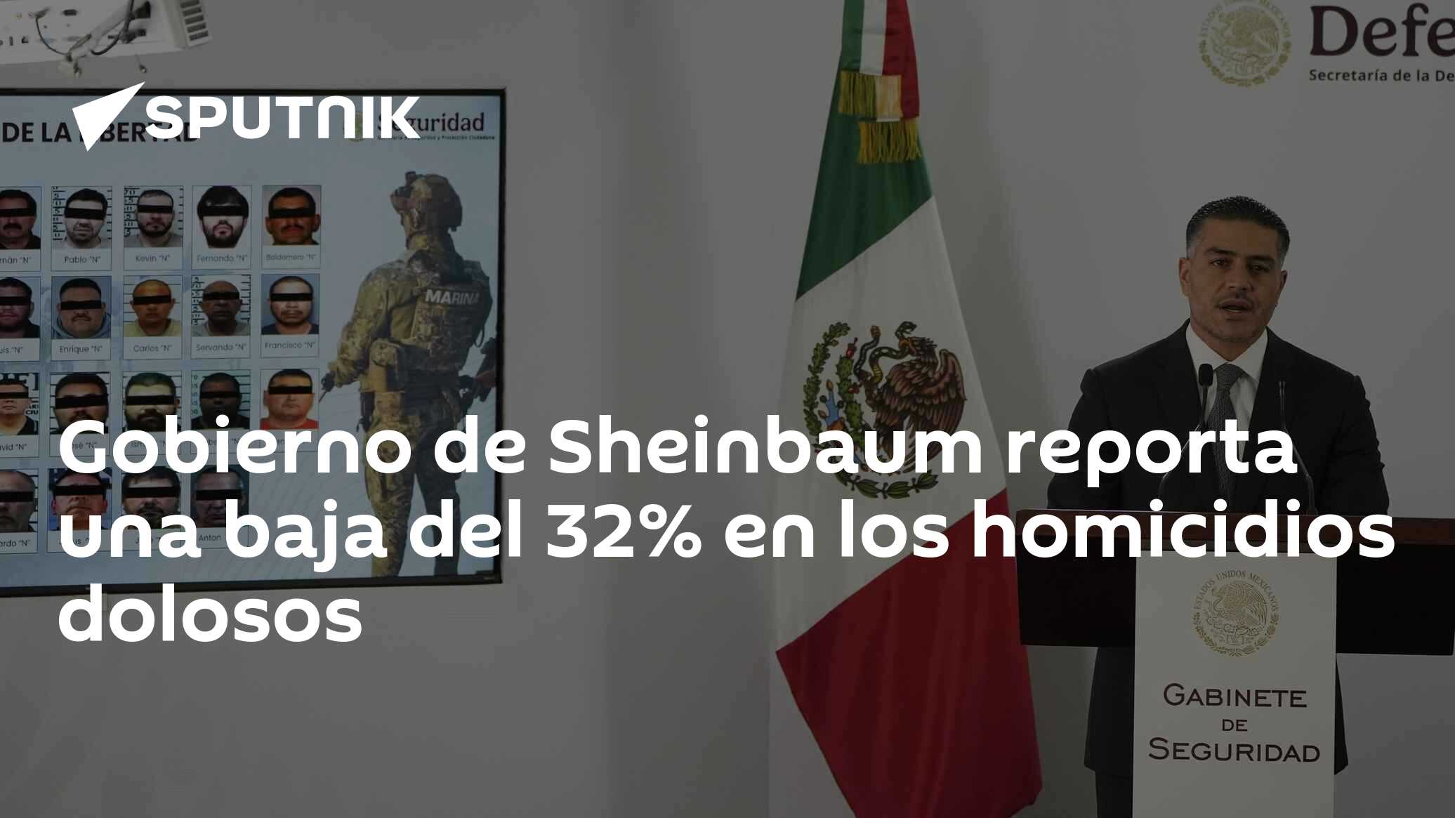 Gobierno de Sheinbaum reporta una baja del 32% en los homicidios ...
