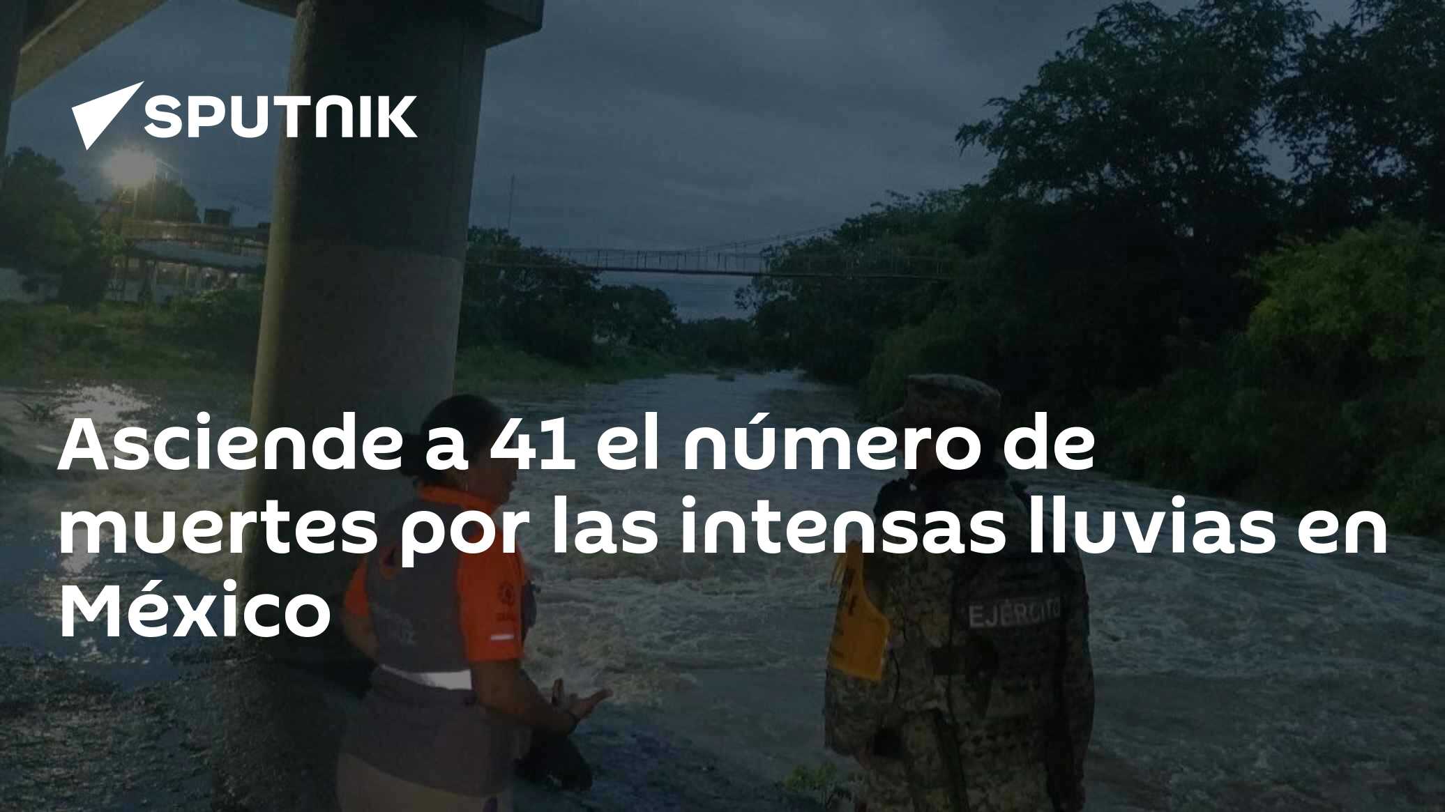 Asciende a 41 el número de muertes por las intensas lluvias en México ...
