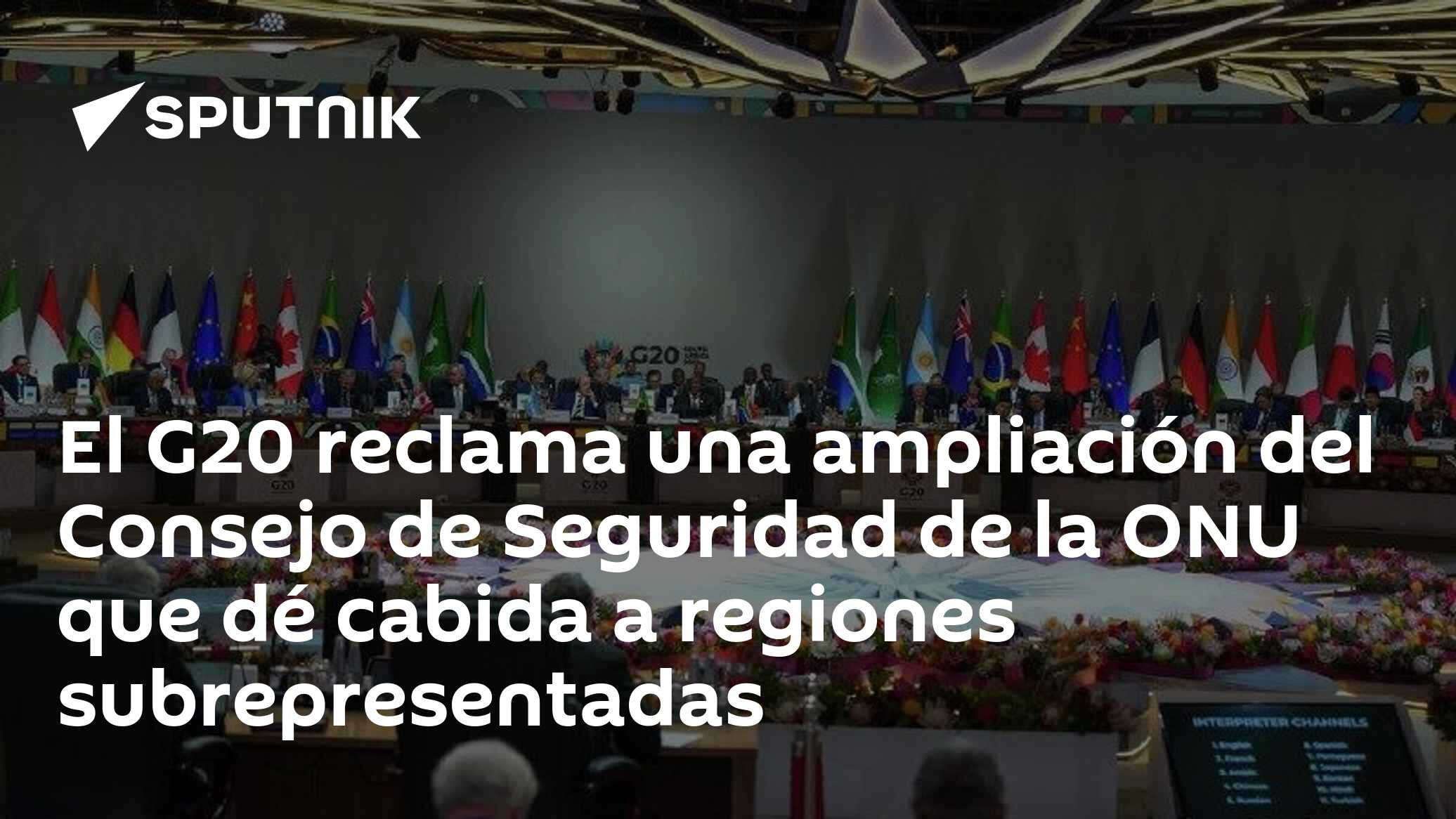 El G20 reclama una ampliación del Consejo de Seguridad de la ONU que dé ...