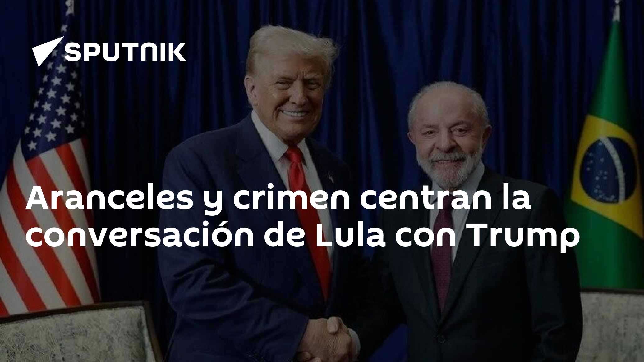 Aranceles y crimen centran la conversación de Lula con Trump - 02.12. ...