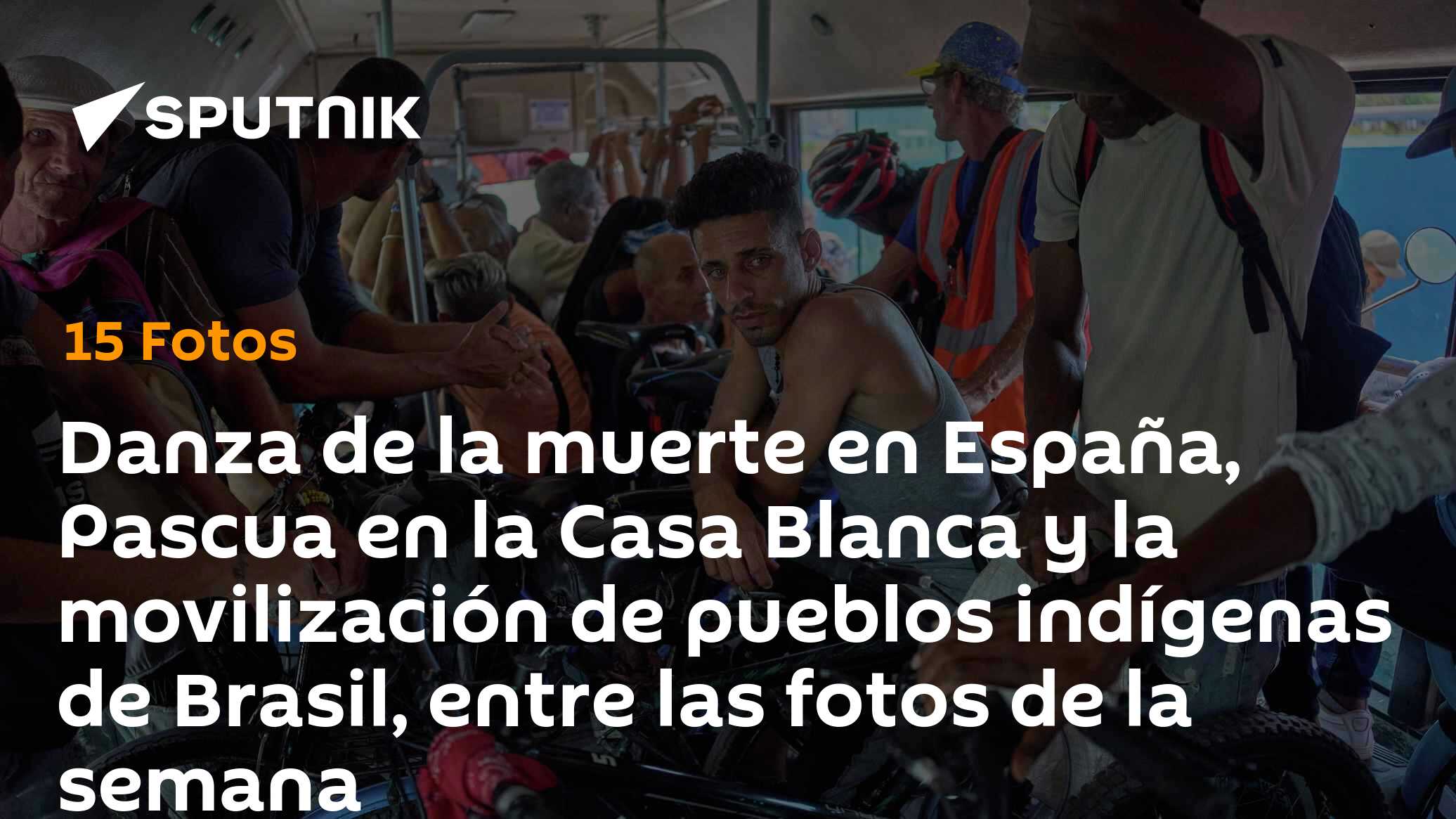 Danza de la muerte en España, Pascua en la Casa Blanca y la movilización de pueblos indígenas de Brasil, entre las fotos de la semana