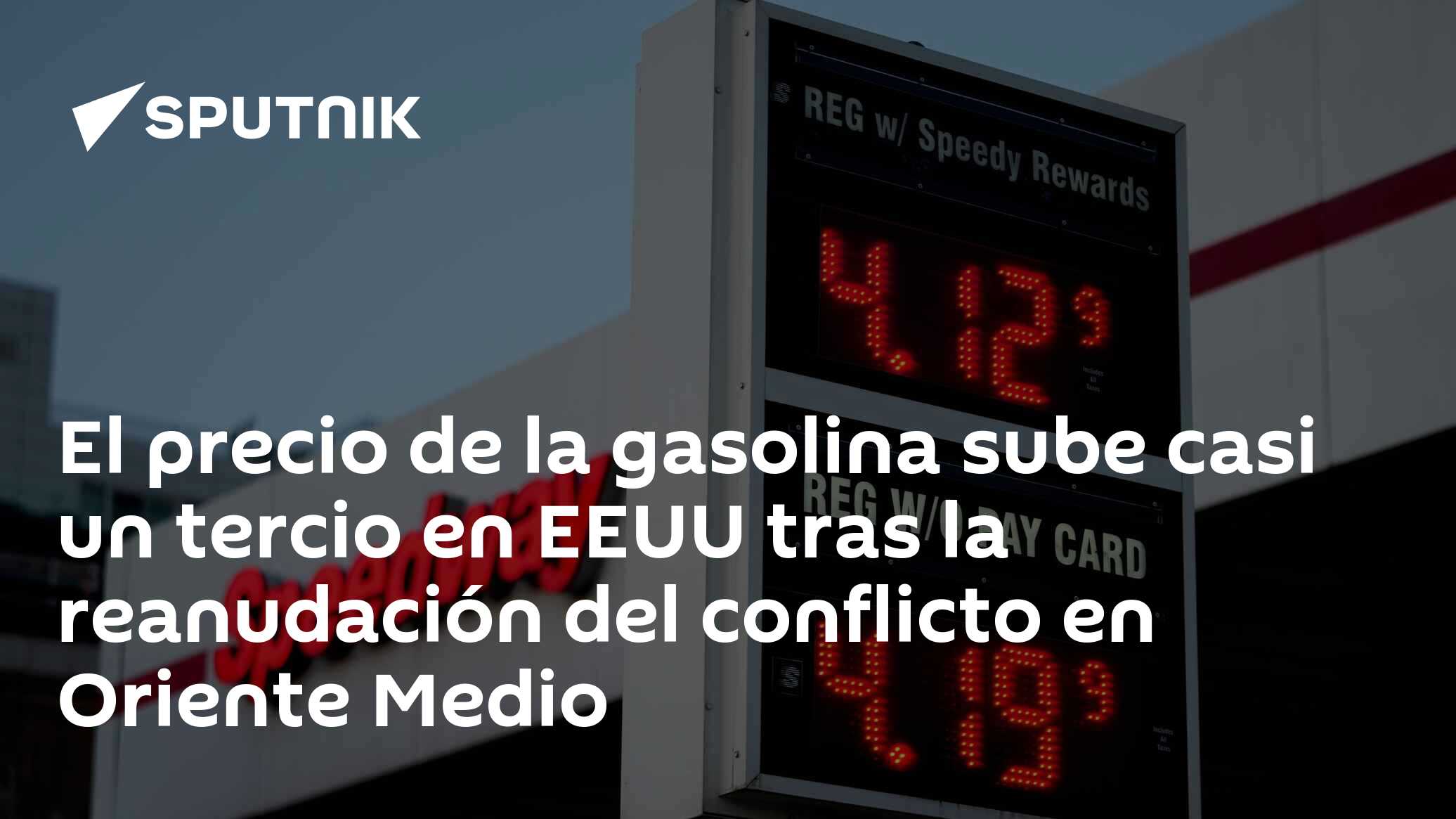 El precio de la gasolina sube casi un tercio en EEUU tras la reanudación del conflicto en Oriente Medio