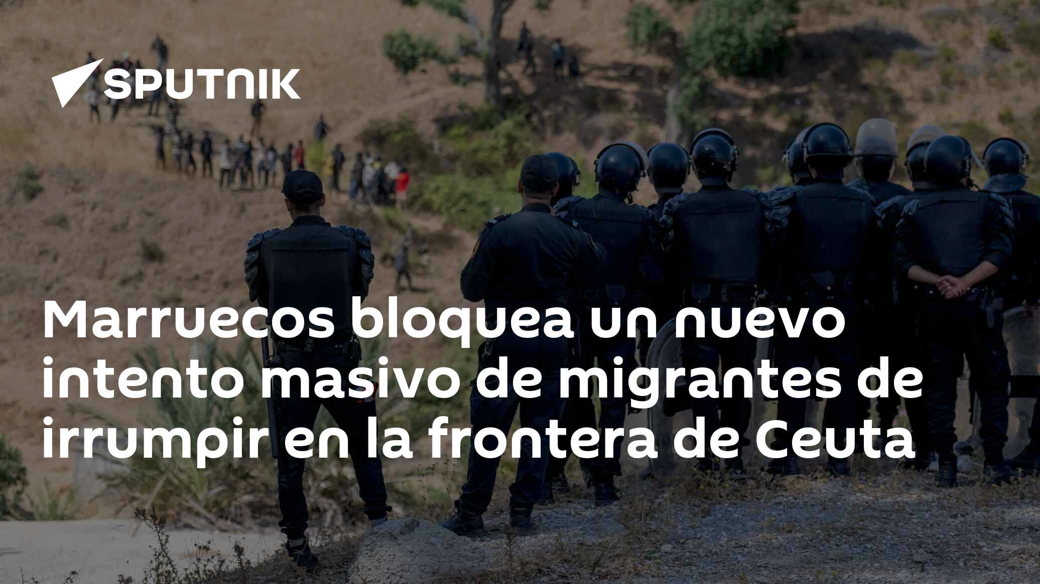 Marruecos bloquea un nuevo intento masivo de migrantes de irrumpir en la frontera de Ceuta