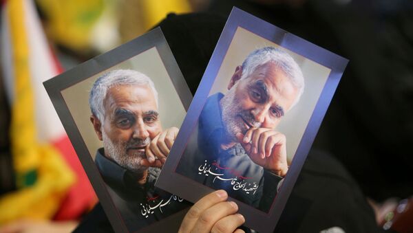 Foto de Qasem Soleimani, general iraní Foto de Qasem Soleimani, general iraní - Sputnik Mundo