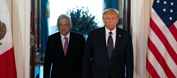 Los presidentes de México y EEUU, Andrés Manuel López Obrador y Donald Trump - Sputnik Mundo