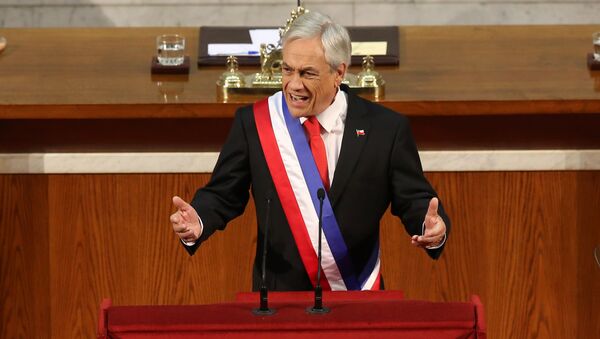 Sebastián Piñera, presidente de Chile - Sputnik Mundo