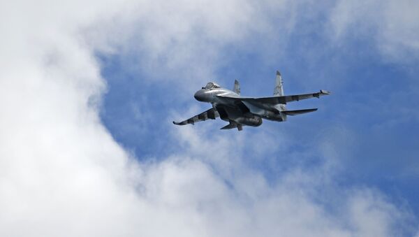 Un caza ruso Su-35 (archivo) - Sputnik Mundo