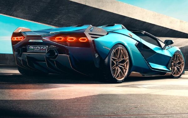 El Sián Roadster de Lamborghini visto desde atrás - Sputnik Mundo