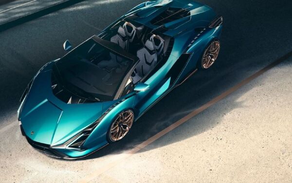 El Sián Roadster de Lamborghini visto desde arriba - Sputnik Mundo