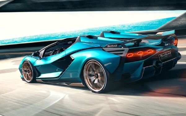 El Sián Roadster de Lamborghini de costado - Sputnik Mundo
