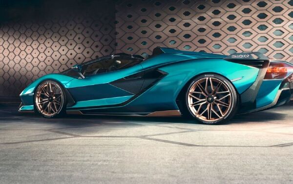El Sián Roadster de Lamborghini de costado - Sputnik Mundo