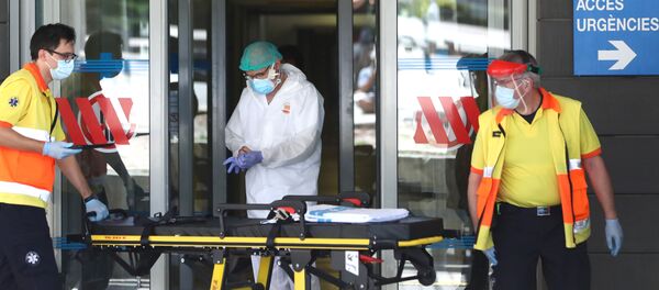 Un hospital en Cataluña, España - Sputnik Mundo