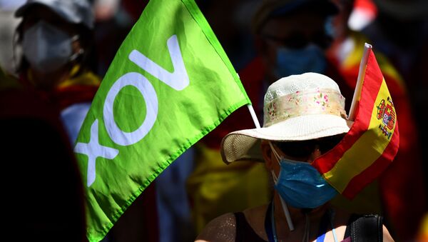 Protesta de partidarios de Vox - Sputnik Mundo