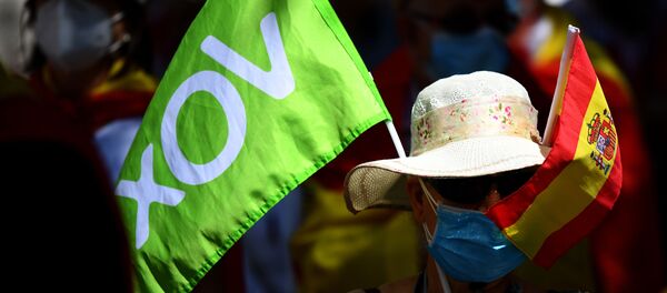 Protesta de partidarios de Vox - Sputnik Mundo